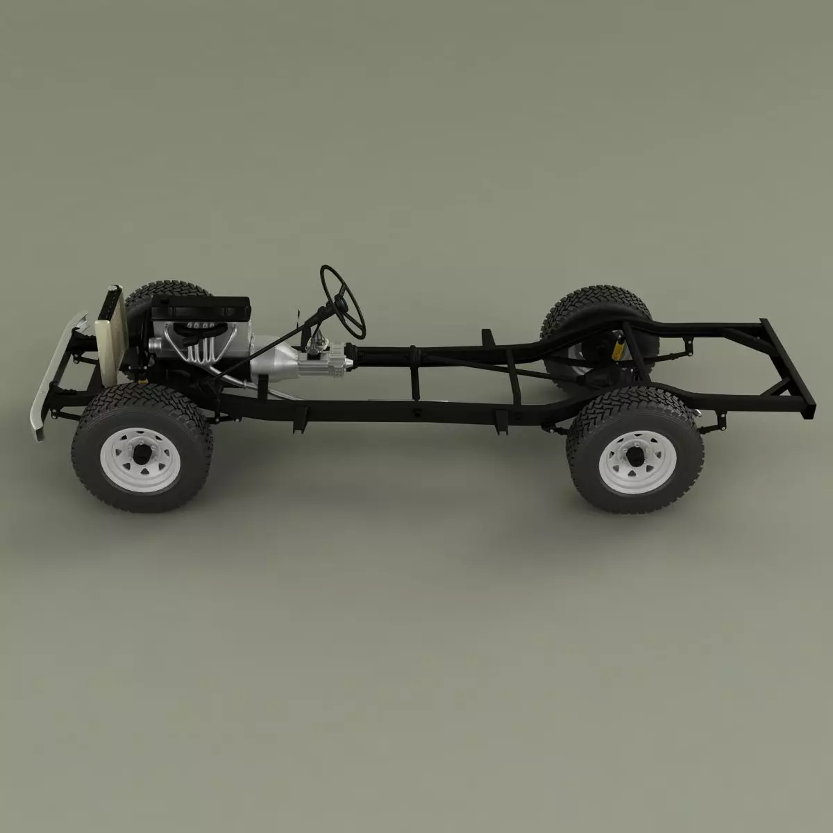 Toyota Land Cruiser FJ45 Pickup 3D model_13
