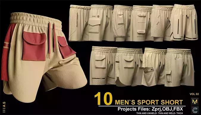 SPORT SHORT 3D model