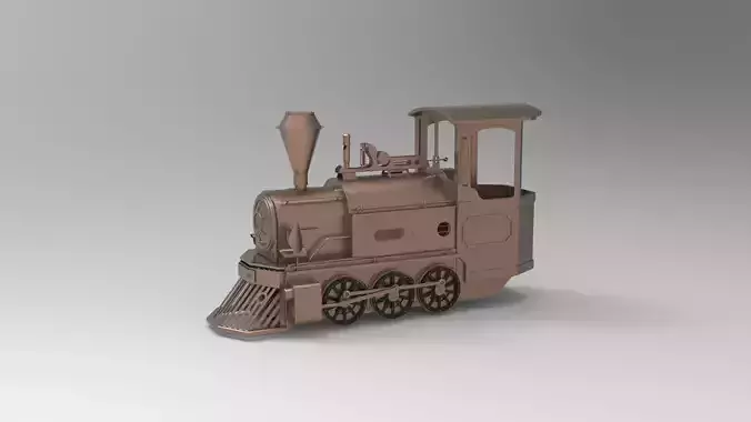 Train 3D print model