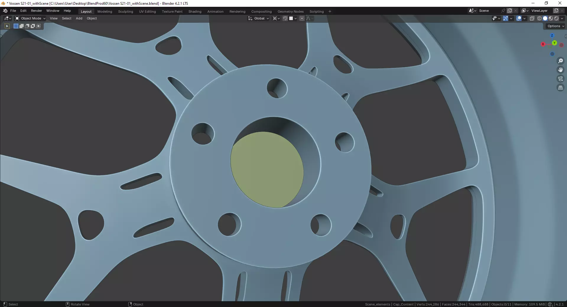 Vossen S21-01 Rim 3D model_14