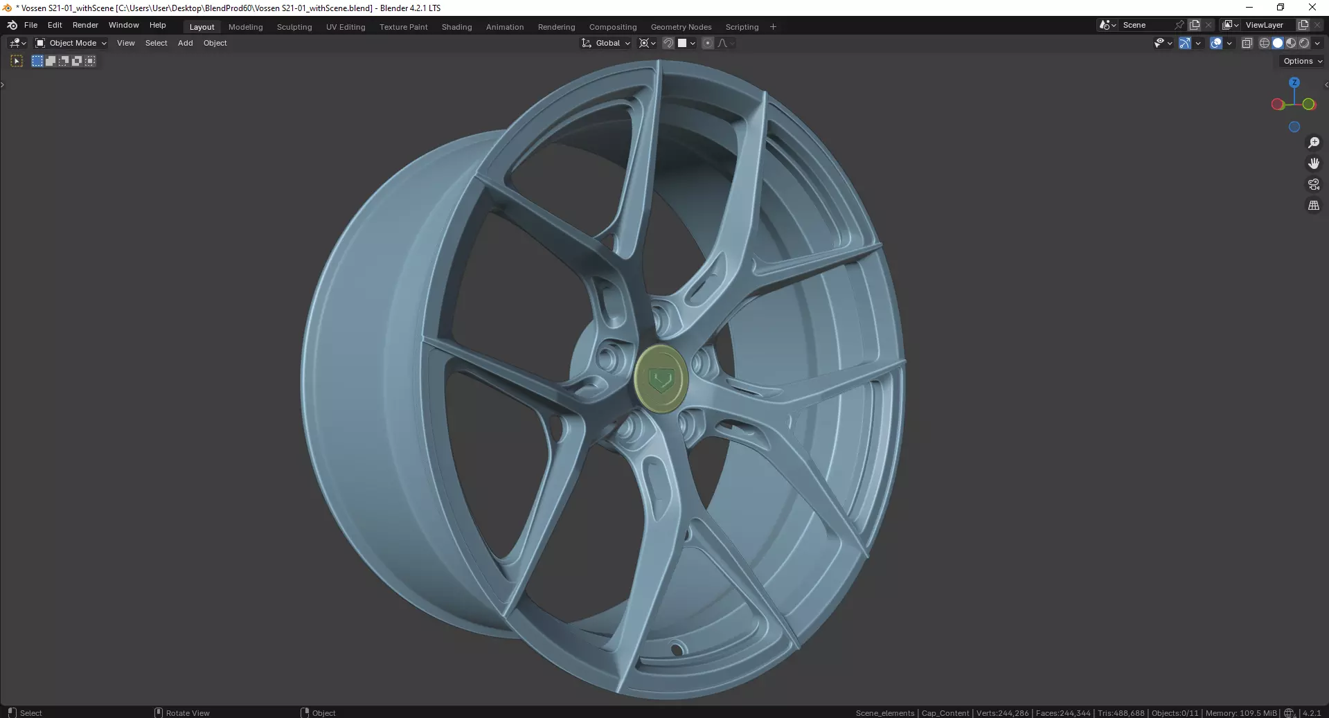 Vossen S21-01 Rim 3D model_6