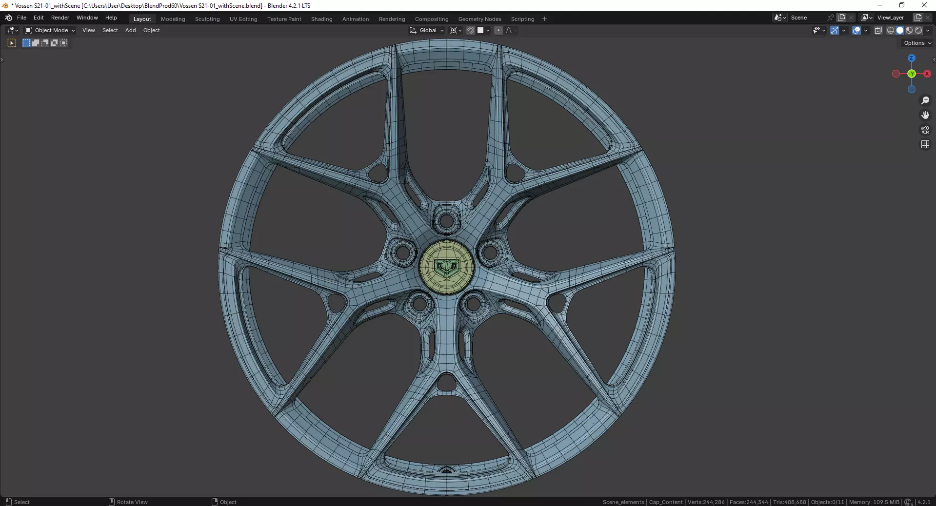 Vossen S21-01 Rim 3D model_15