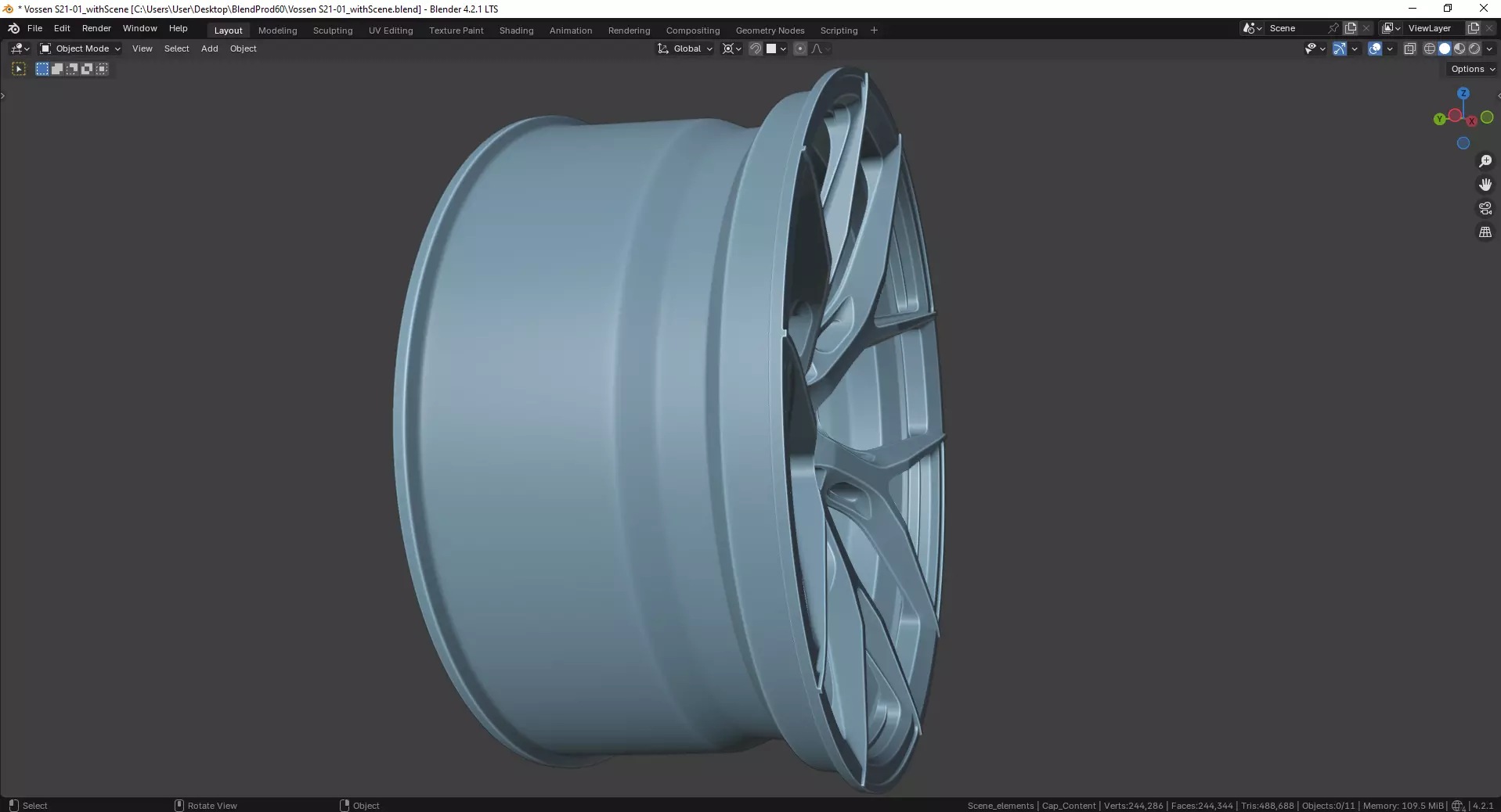 Vossen S21-01 Rim 3D model_7