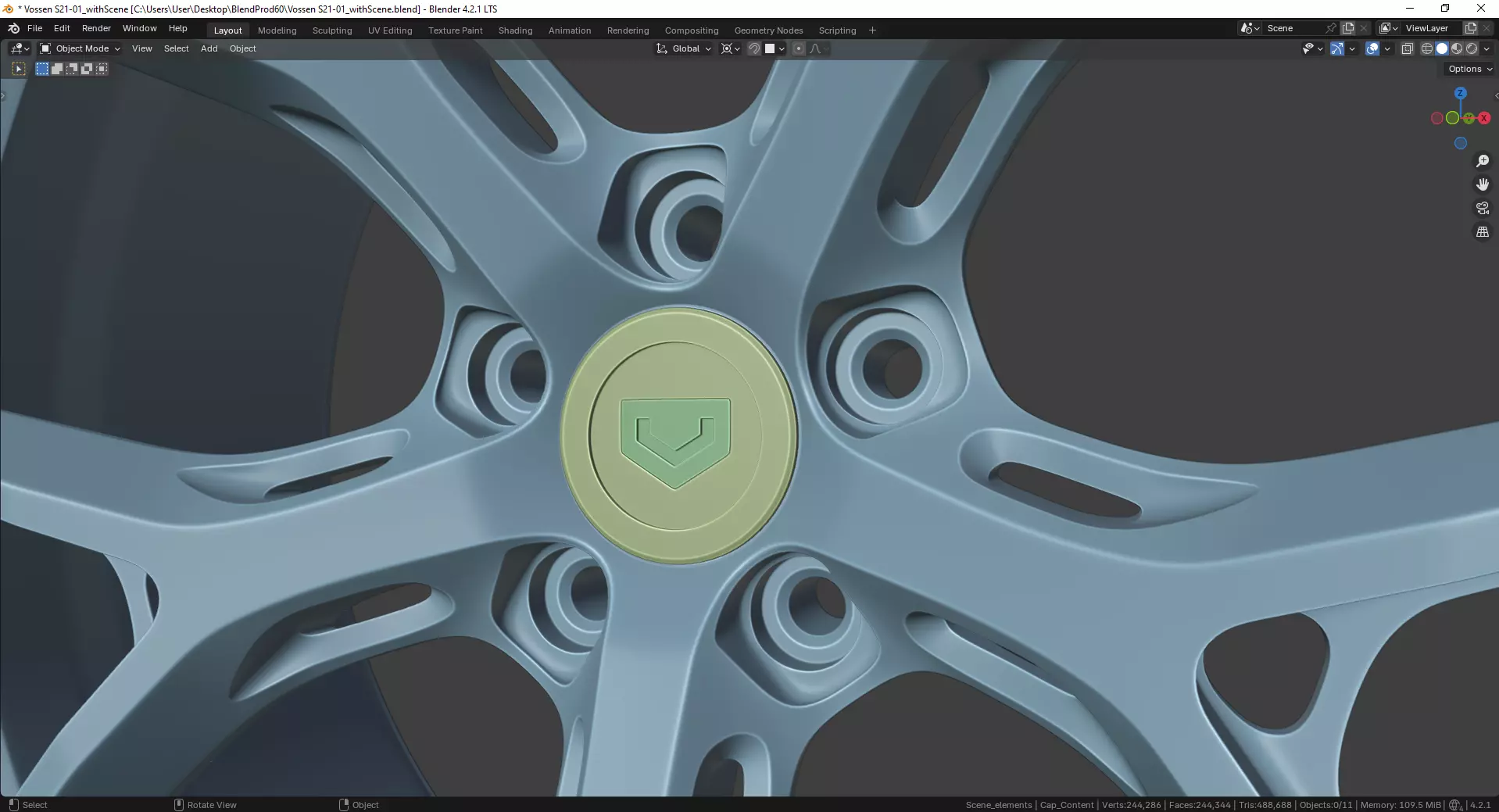 Vossen S21-01 Rim 3D model_10