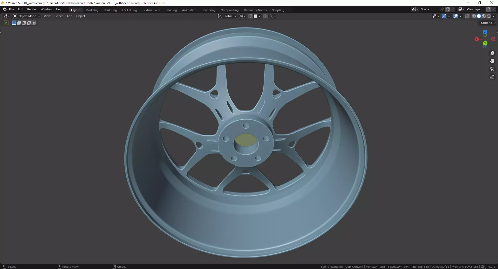 Vossen S21-01 Rim 3D model_13