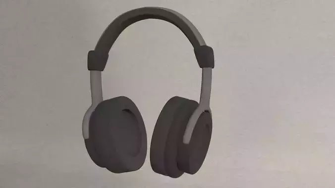 Realistic Headphone 3D Model