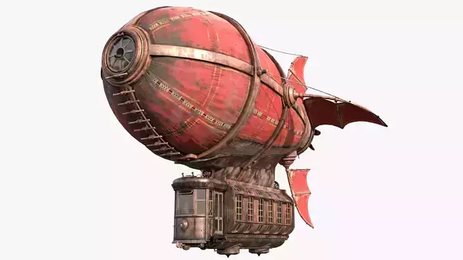 Airship Scarlet Sails 3D model