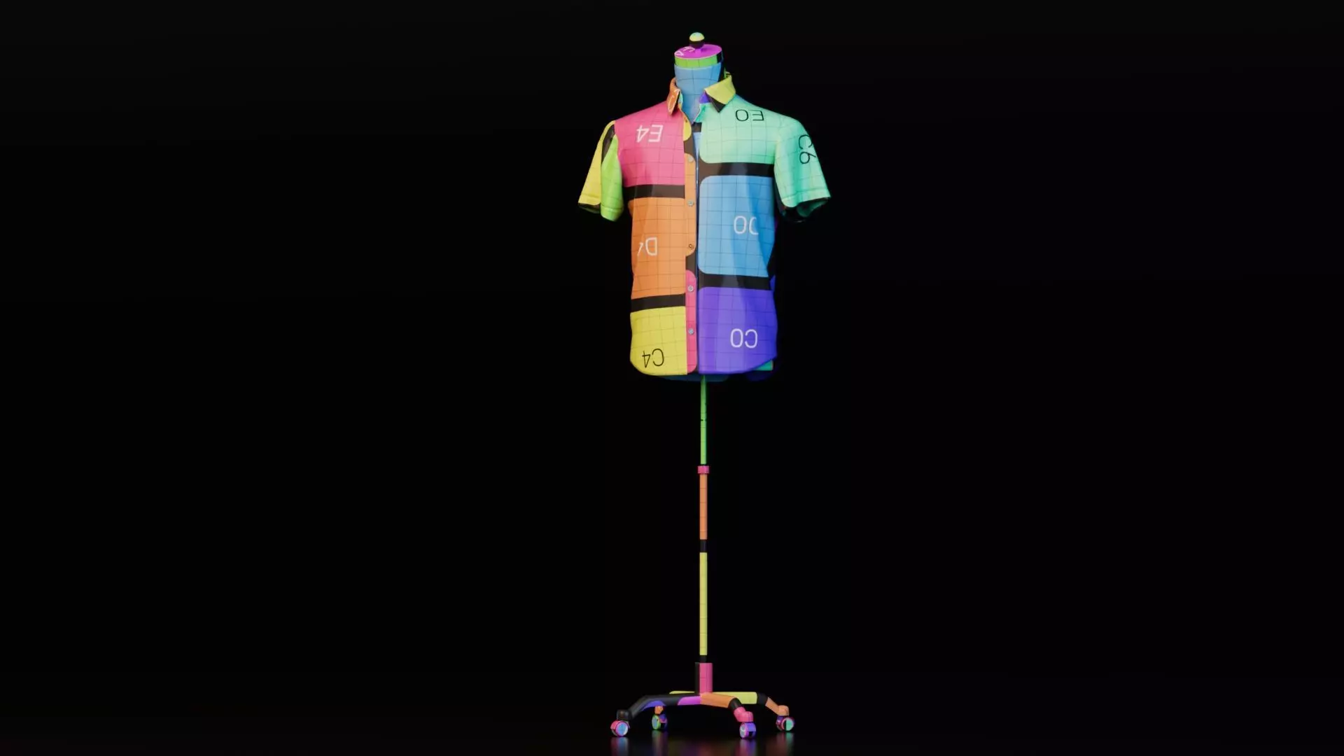 Mannequin Dress Form Collection 3D model_17