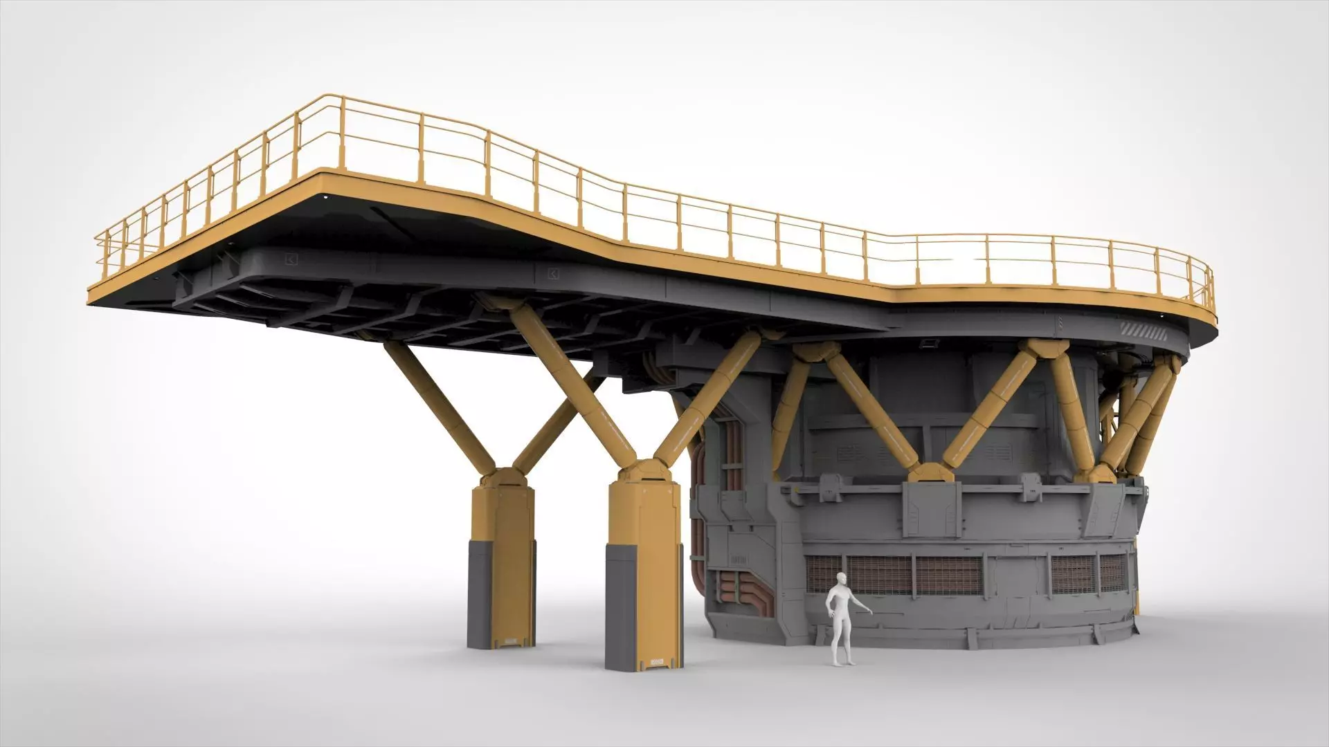 Sci-fi architecture 13 3D model_18