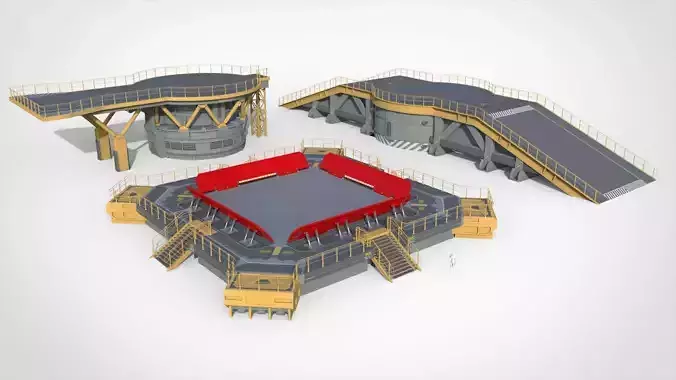 Sci-fi architecture 13 3D model