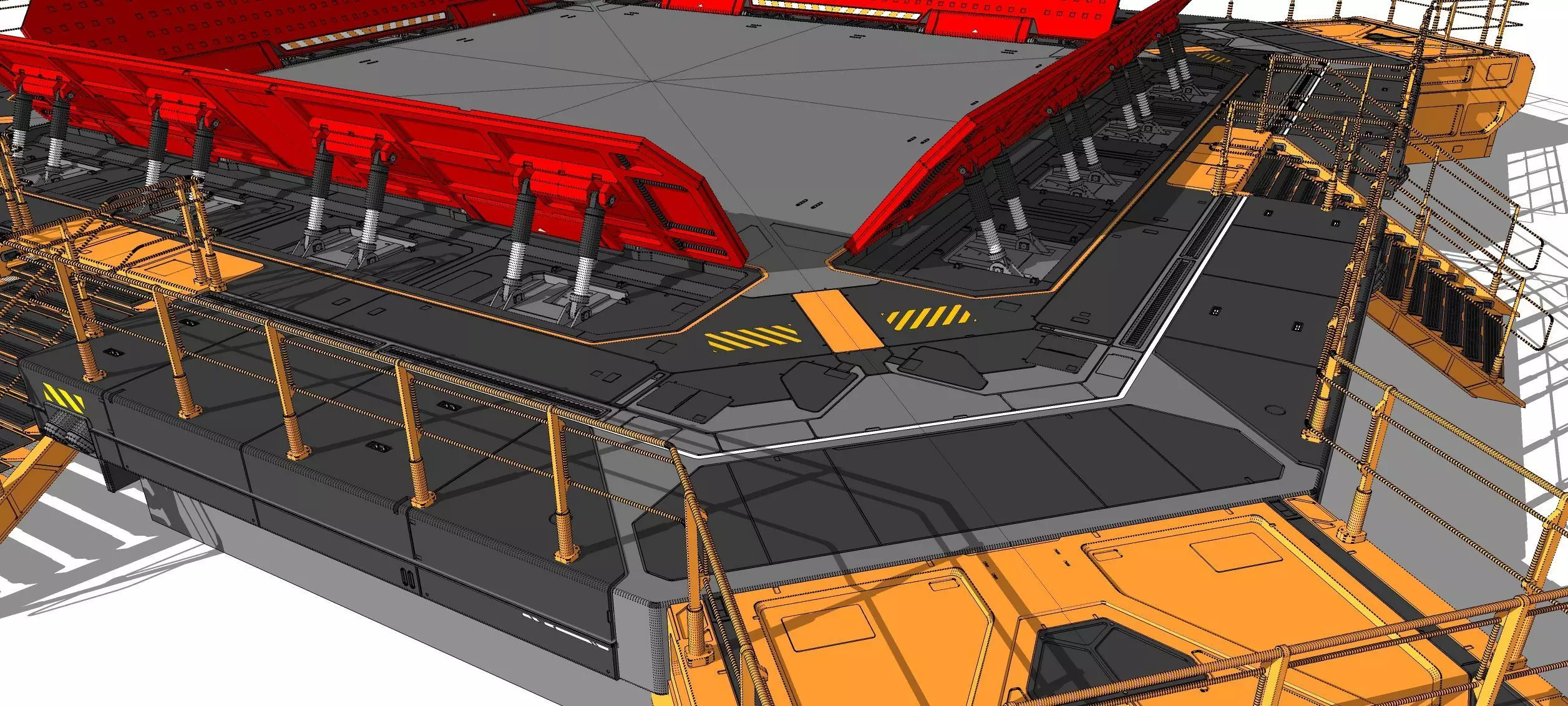 Sci-fi architecture 13 3D model_33