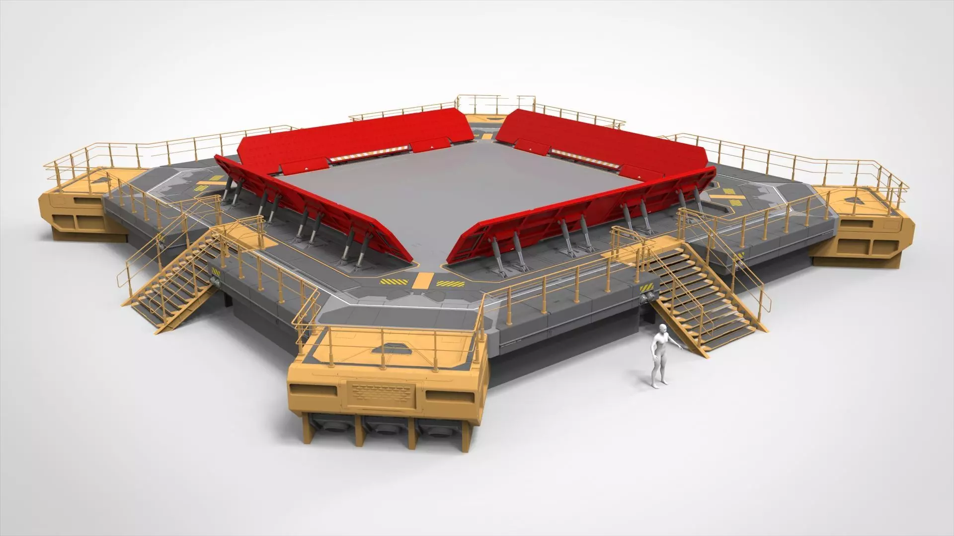 Sci-fi architecture 13 3D model_9