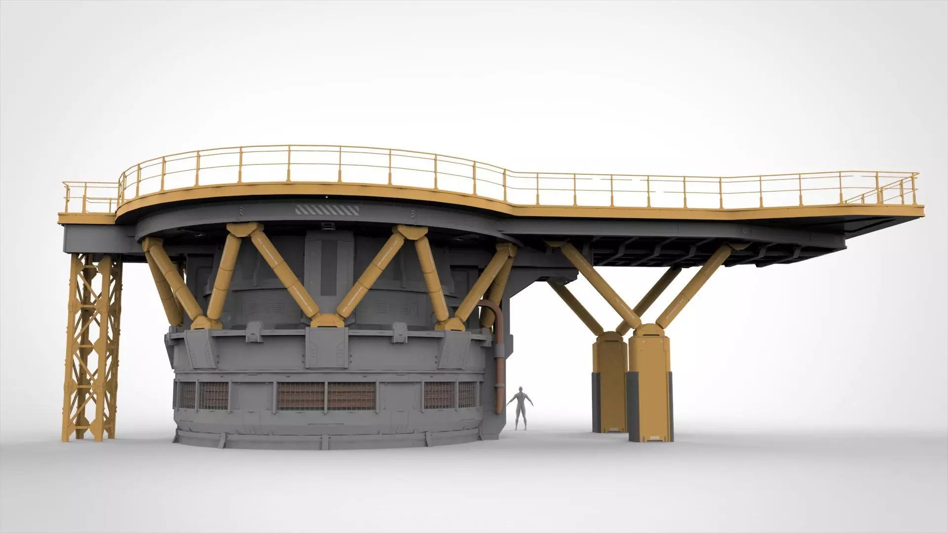 Sci-fi architecture 13 3D model_21