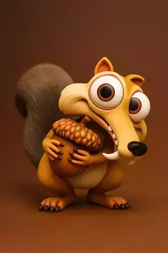 Scrat with Acorn from Ice Age