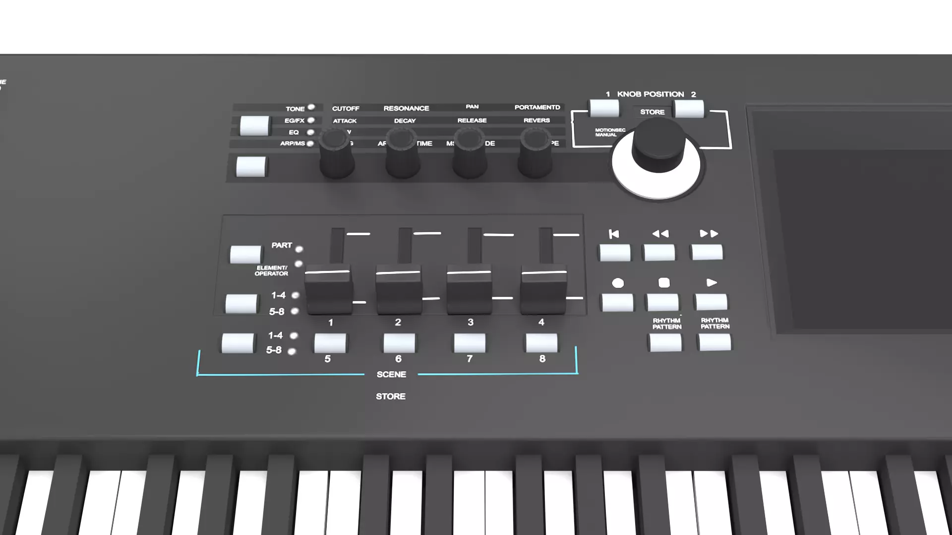 Yamaha Piano Workstation 3D Model 3D model_5