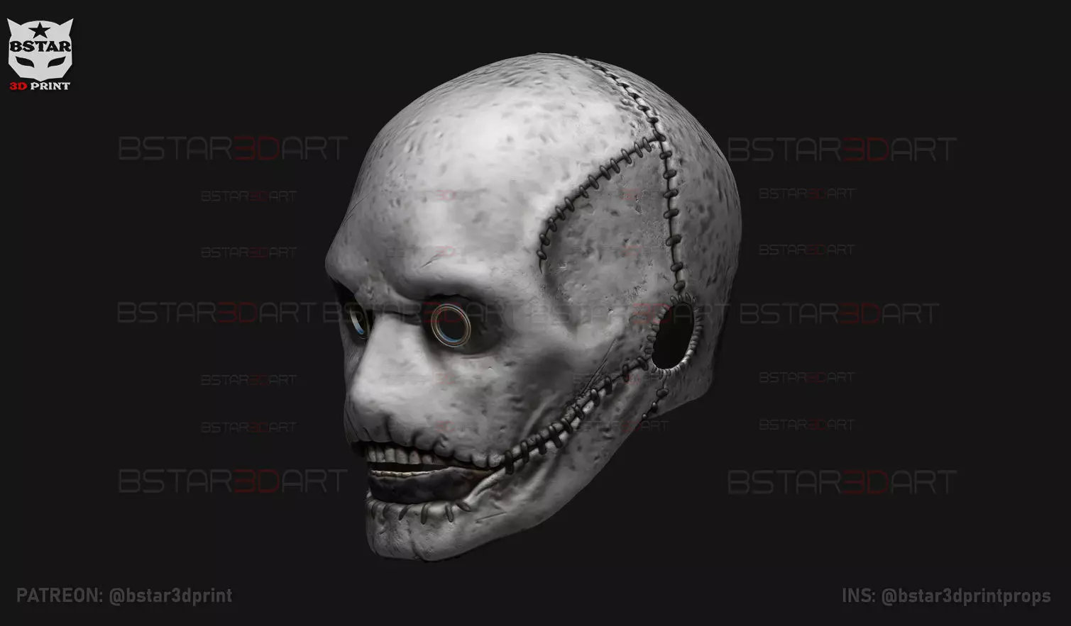 Slipknot Corey Taylor Mask High Quality For Halloween Cosplay 3D print model_5