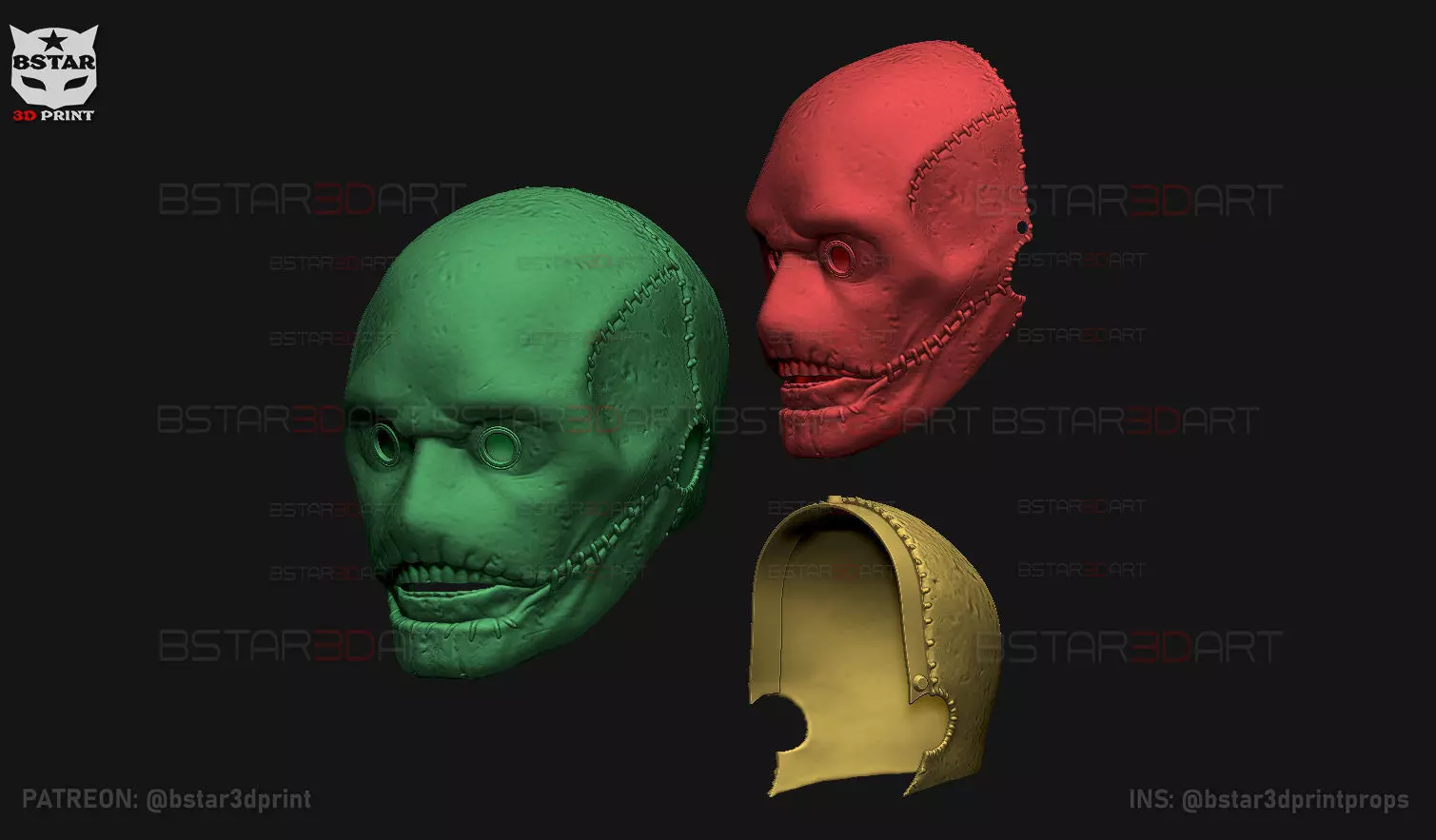 Slipknot Corey Taylor Mask High Quality For Halloween Cosplay 3D print model_10