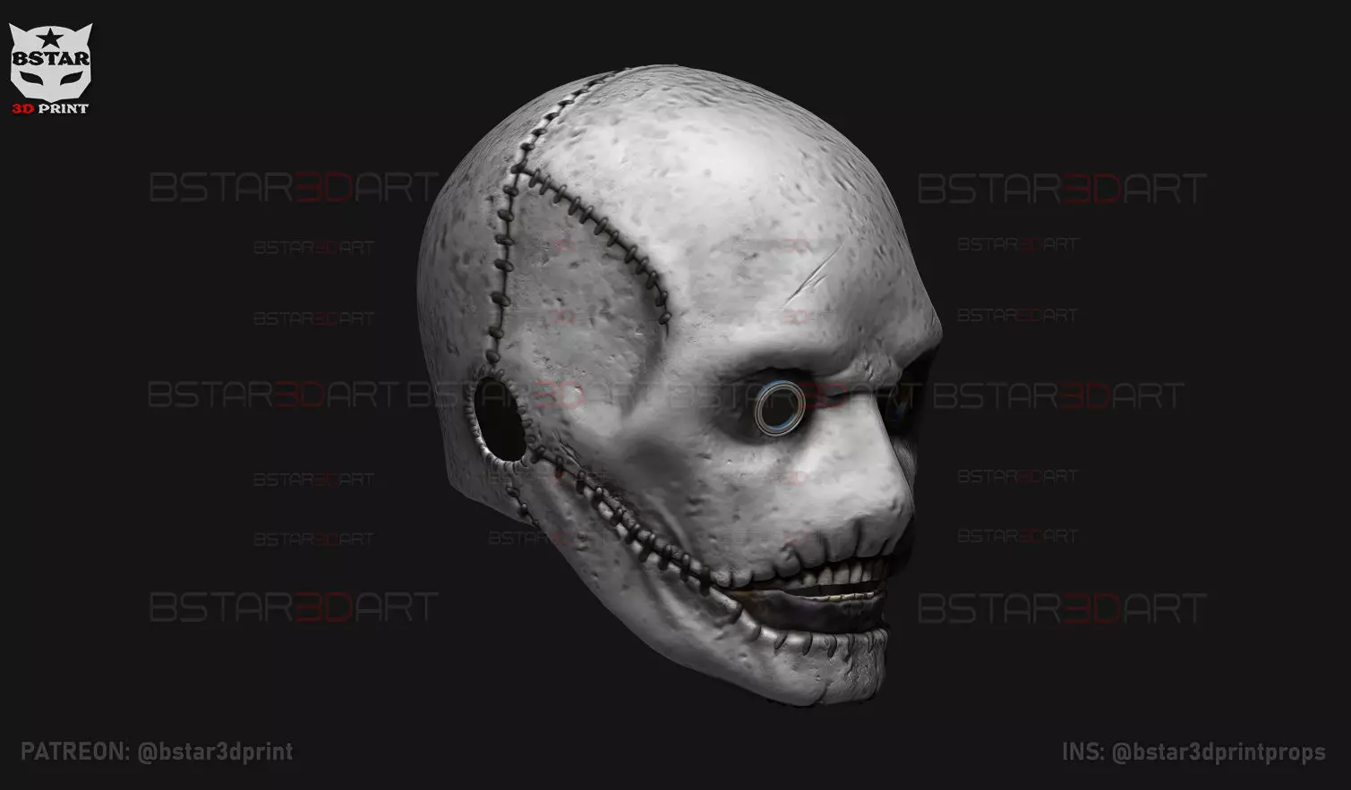 Slipknot Corey Taylor Mask High Quality For Halloween Cosplay 3D print model_6