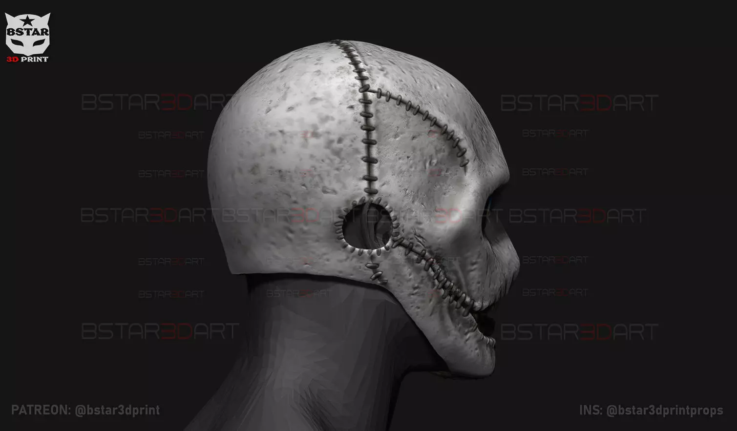 Slipknot Corey Taylor Mask High Quality For Halloween Cosplay 3D print model_3