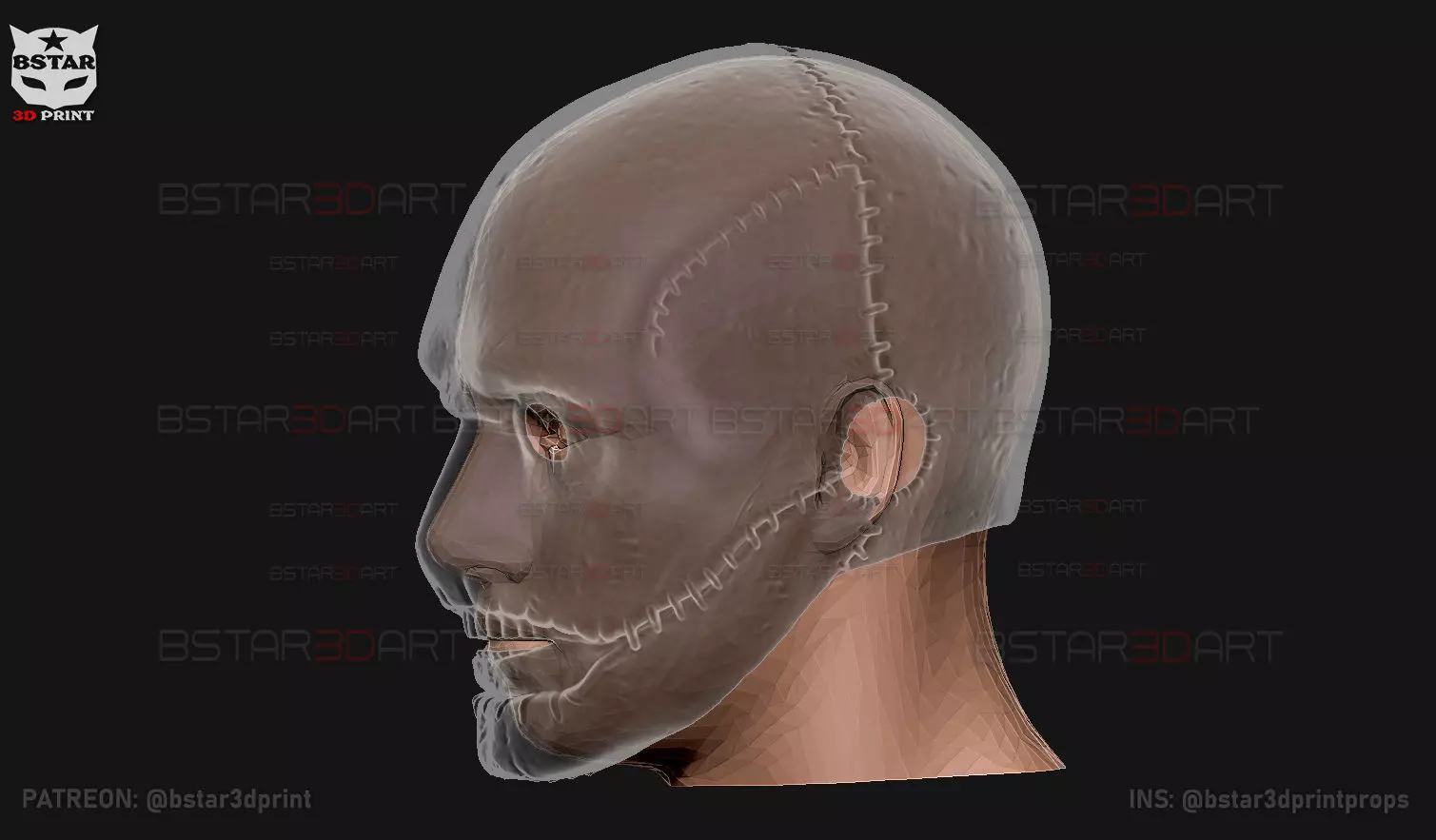 Slipknot Corey Taylor Mask High Quality For Halloween Cosplay 3D print model_9