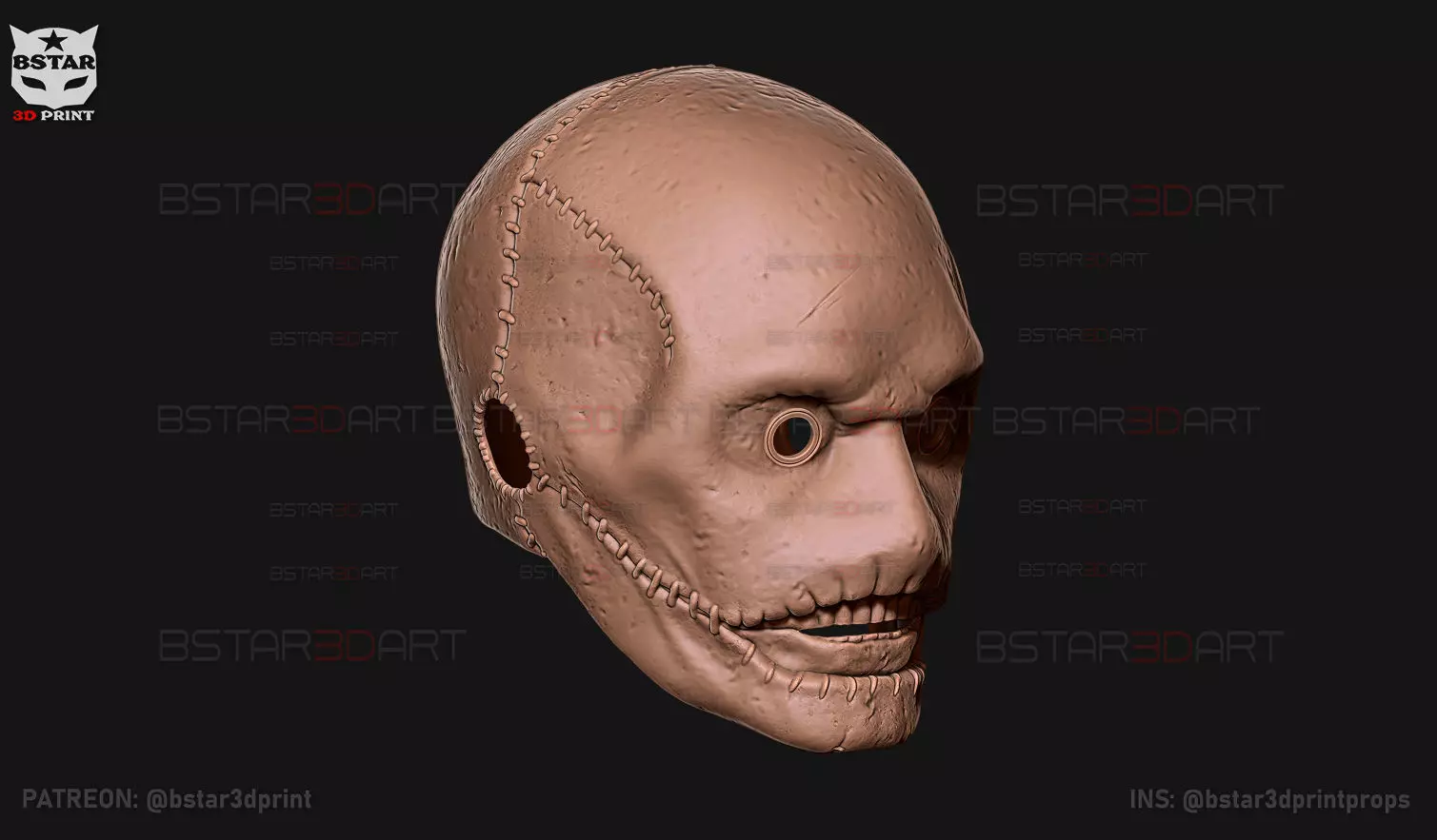 Slipknot Corey Taylor Mask High Quality For Halloween Cosplay 3D print model_8