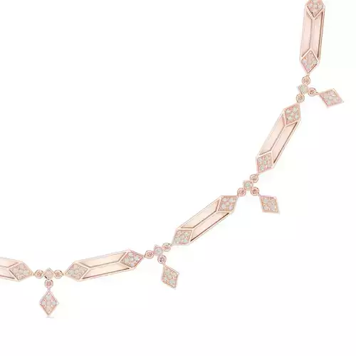 Round Diamond Minimalist Necklace 3DM STL Video