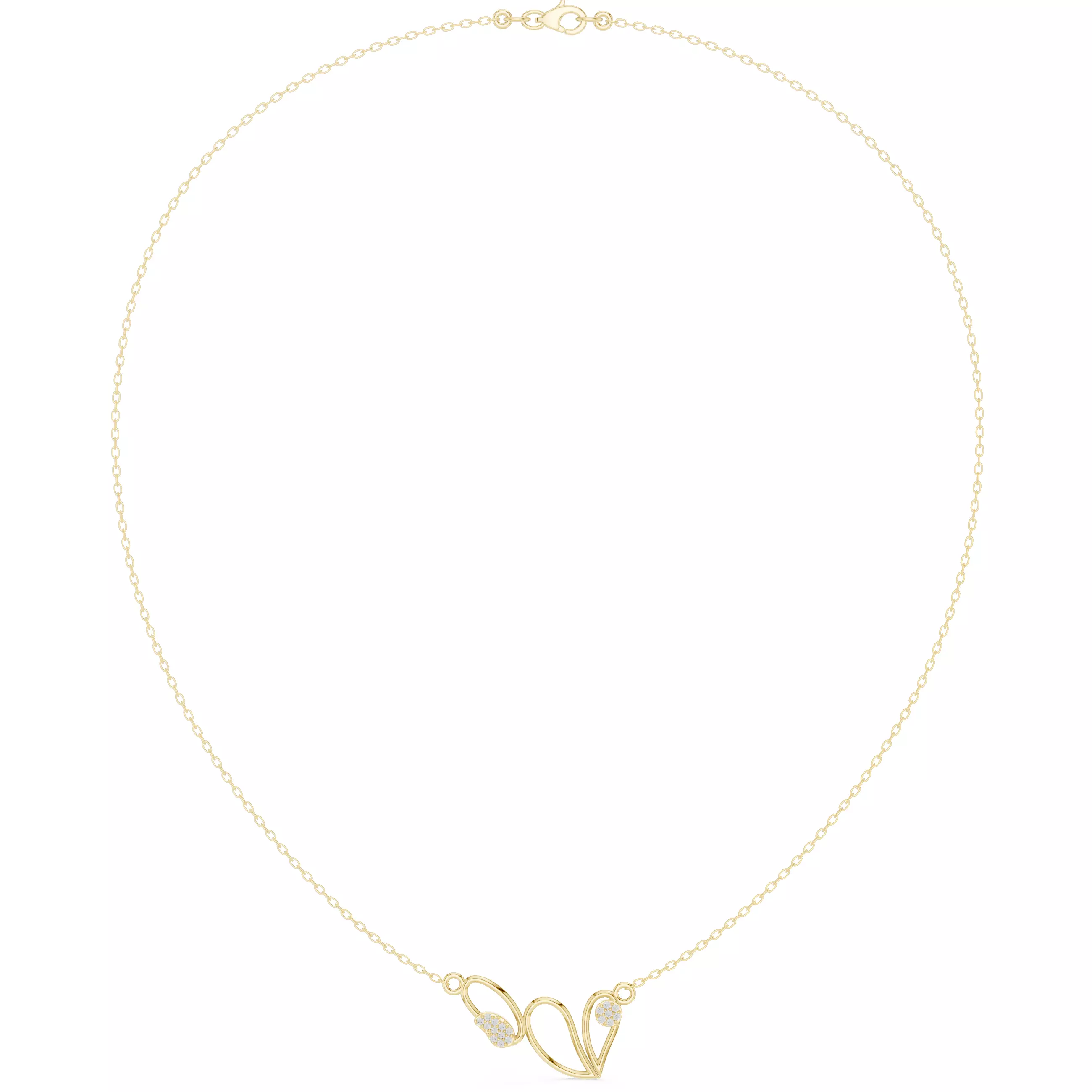 Heart And Oval Shape Pendant For A Necklace 3DM STL Video 3D print model_6