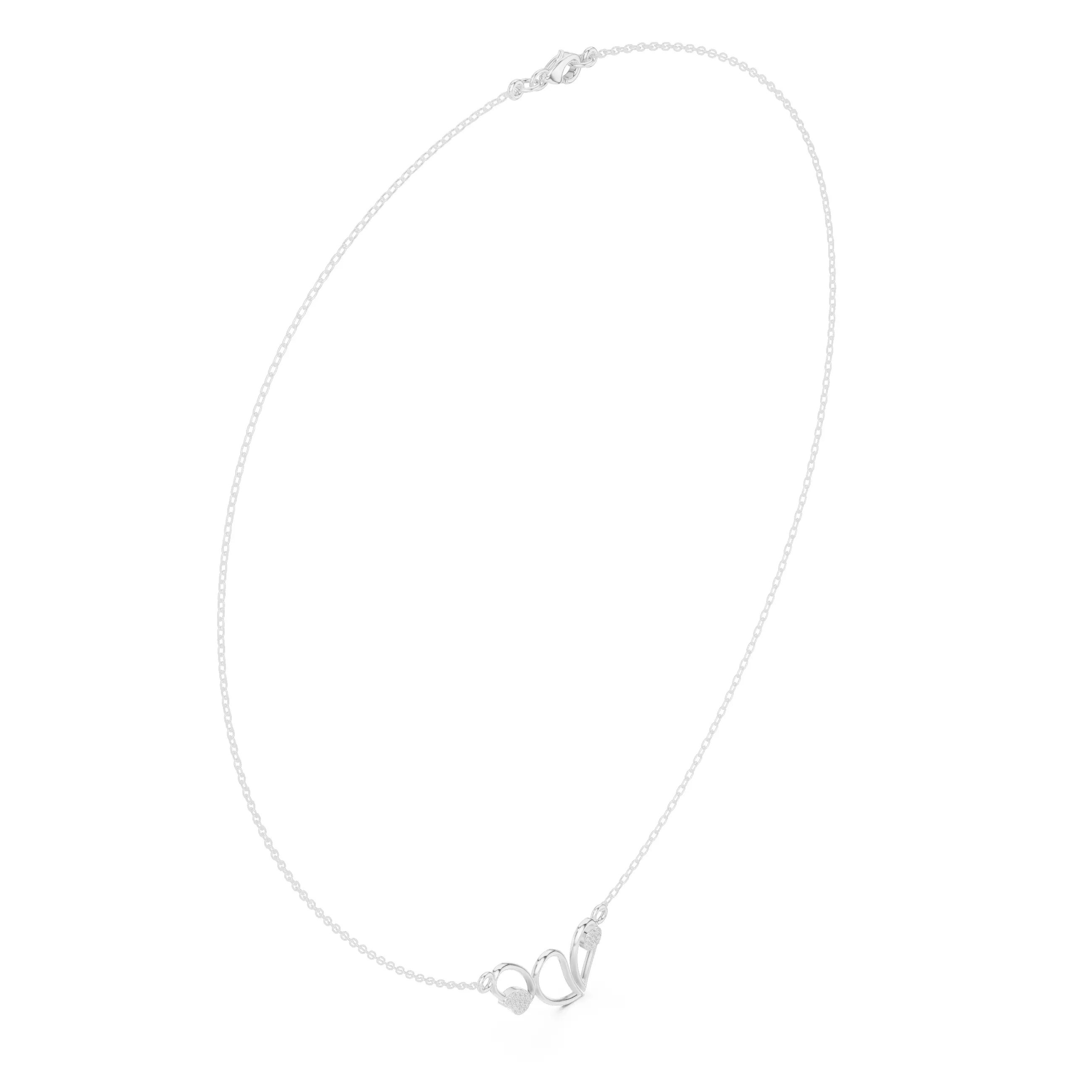 Heart And Oval Shape Pendant For A Necklace 3DM STL Video 3D print model_10