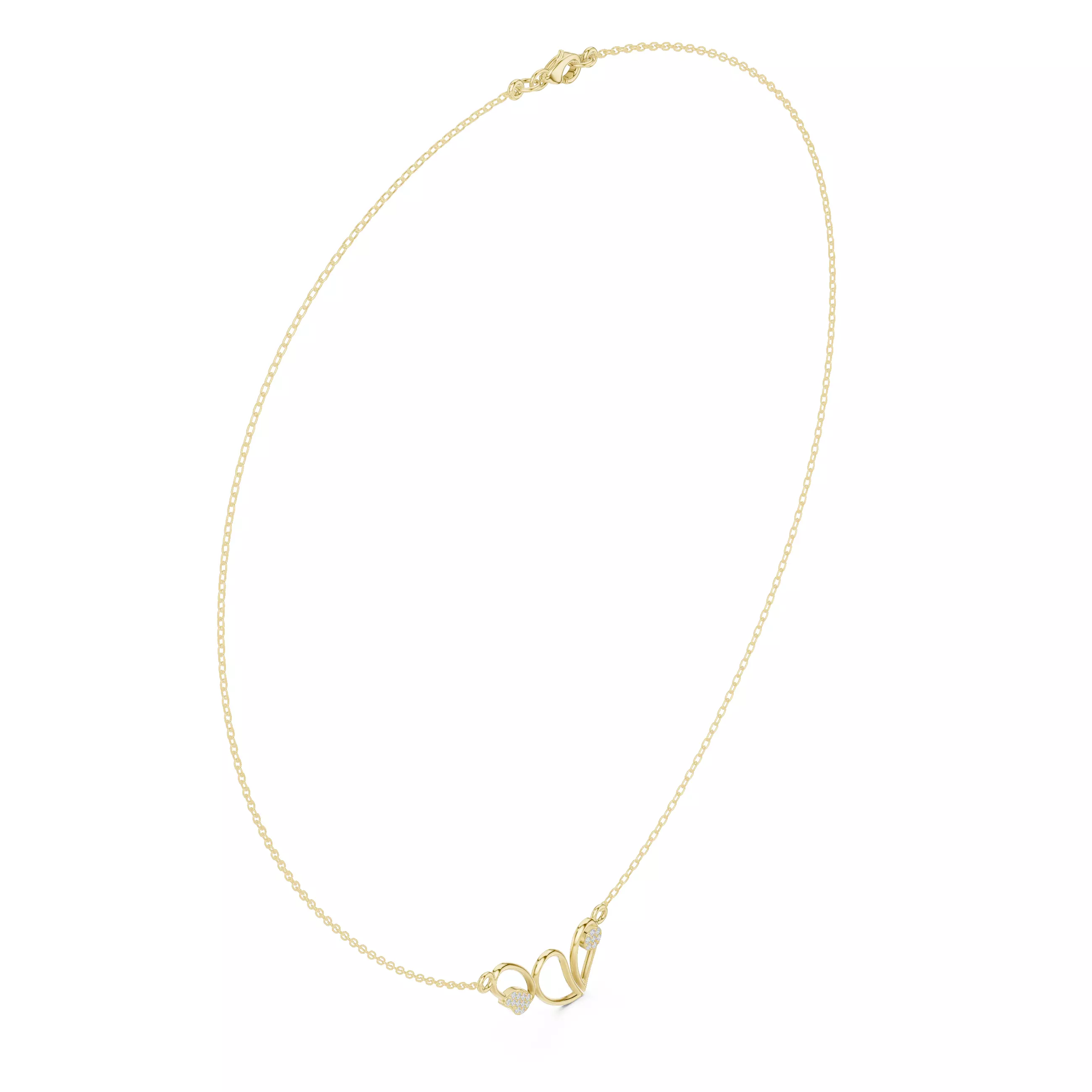 Heart And Oval Shape Pendant For A Necklace 3DM STL Video 3D print model_7