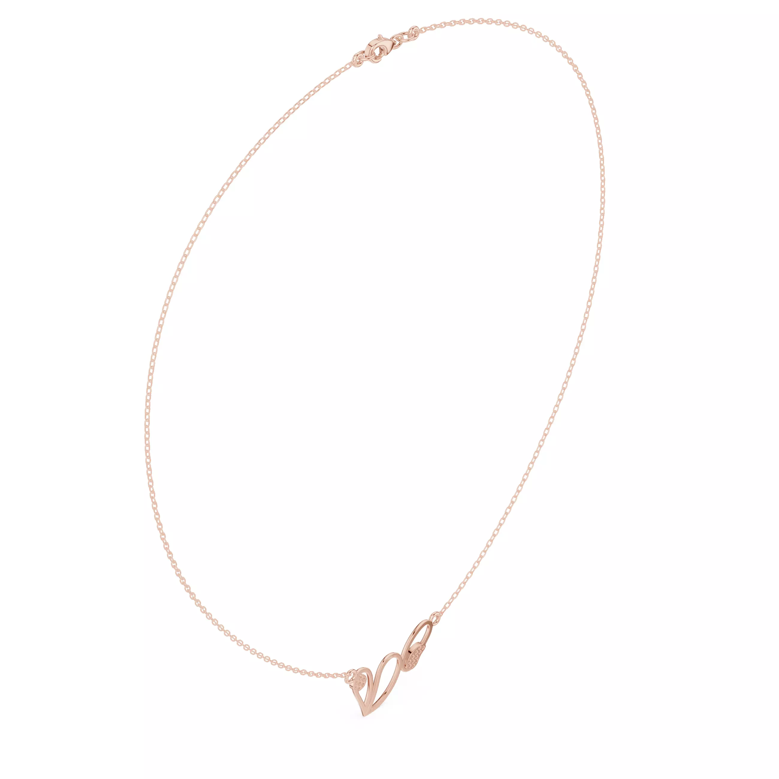 Heart And Oval Shape Pendant For A Necklace 3DM STL Video 3D print model_4