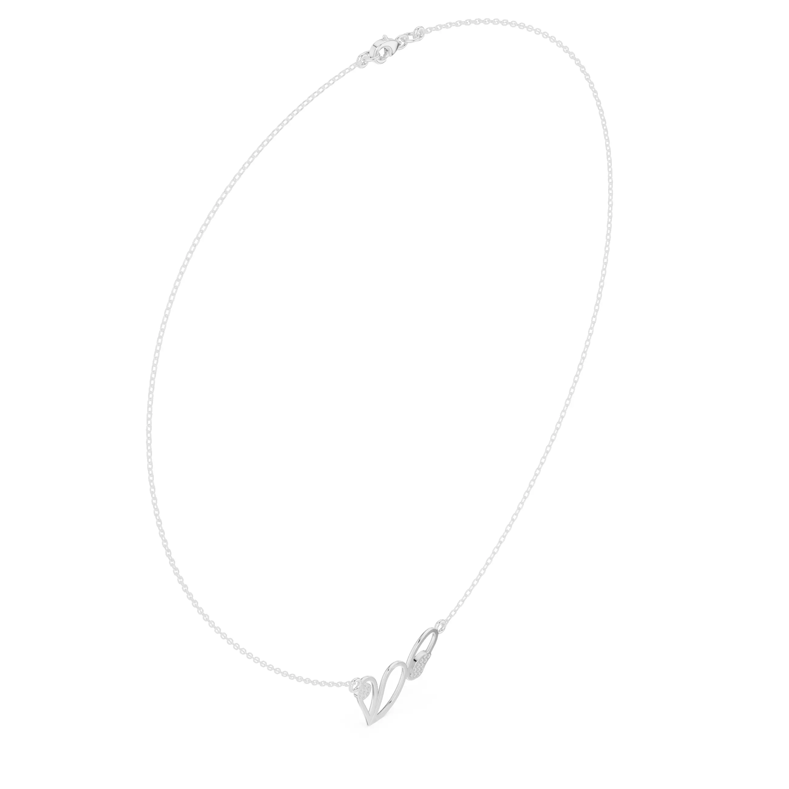 Heart And Oval Shape Pendant For A Necklace 3DM STL Video 3D print model_9