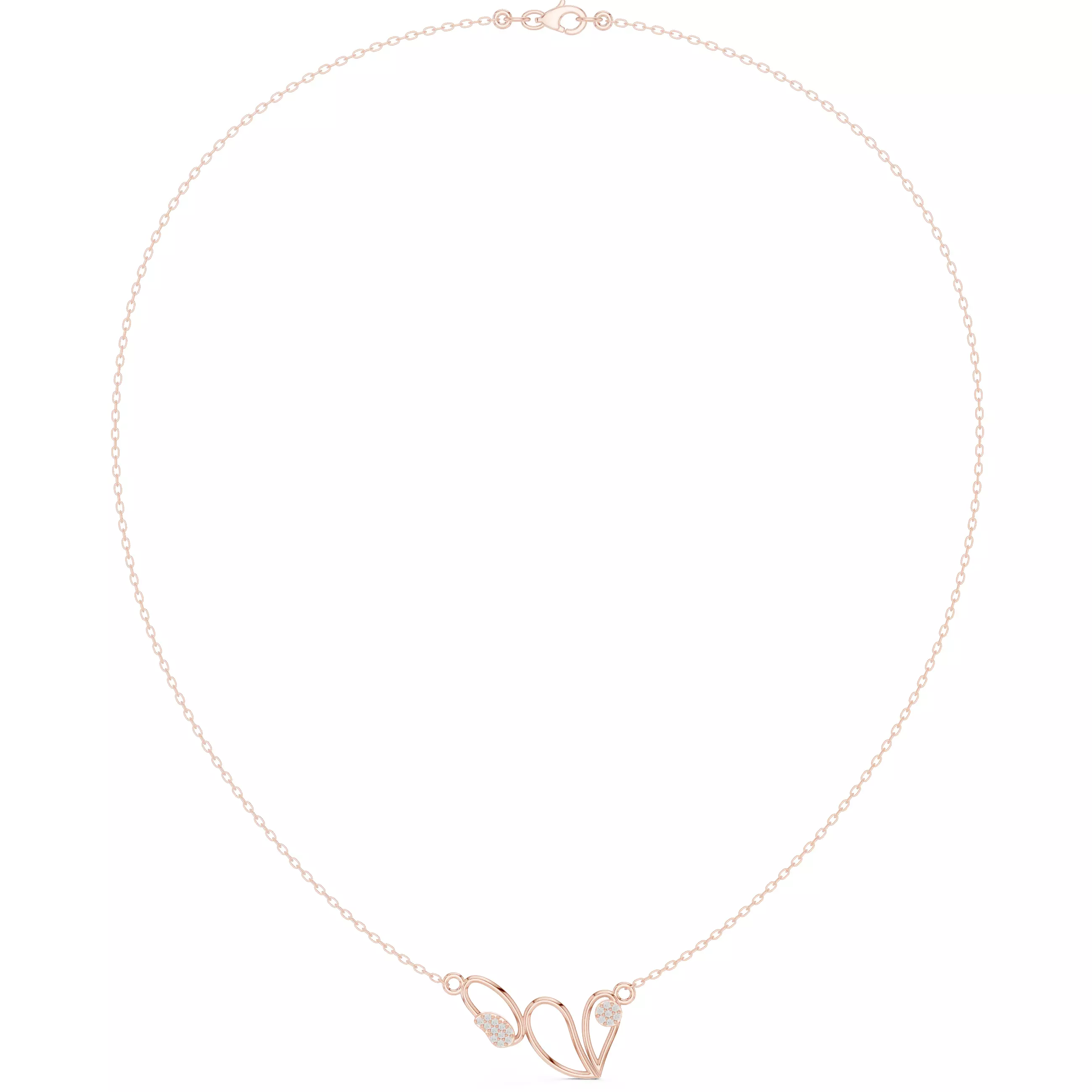 Heart And Oval Shape Pendant For A Necklace 3DM STL Video 3D print model_5