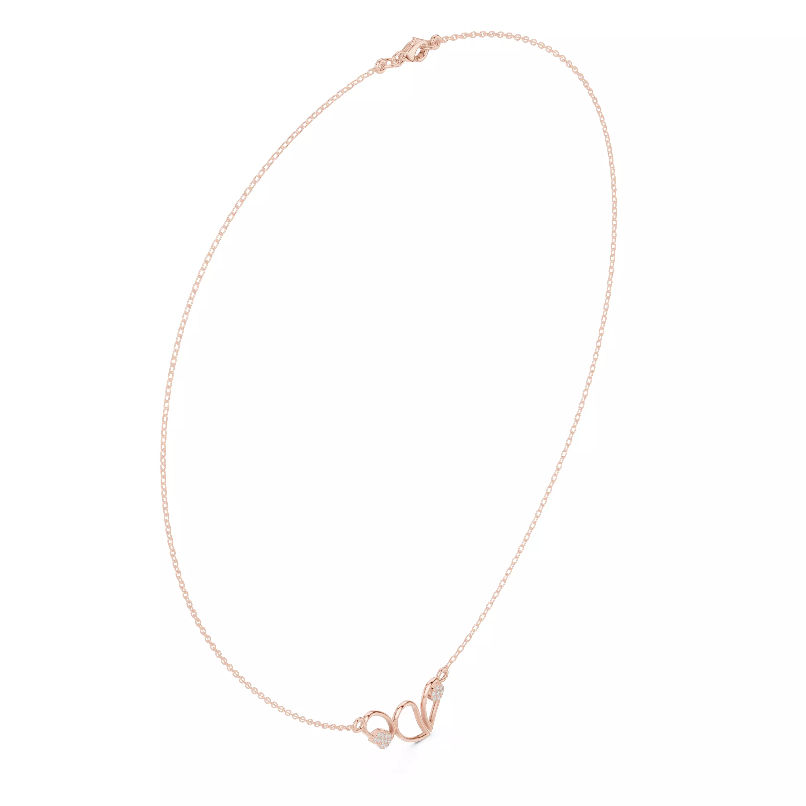 Heart And Oval Shape Pendant For A Necklace 3DM STL Video 3D print model_3