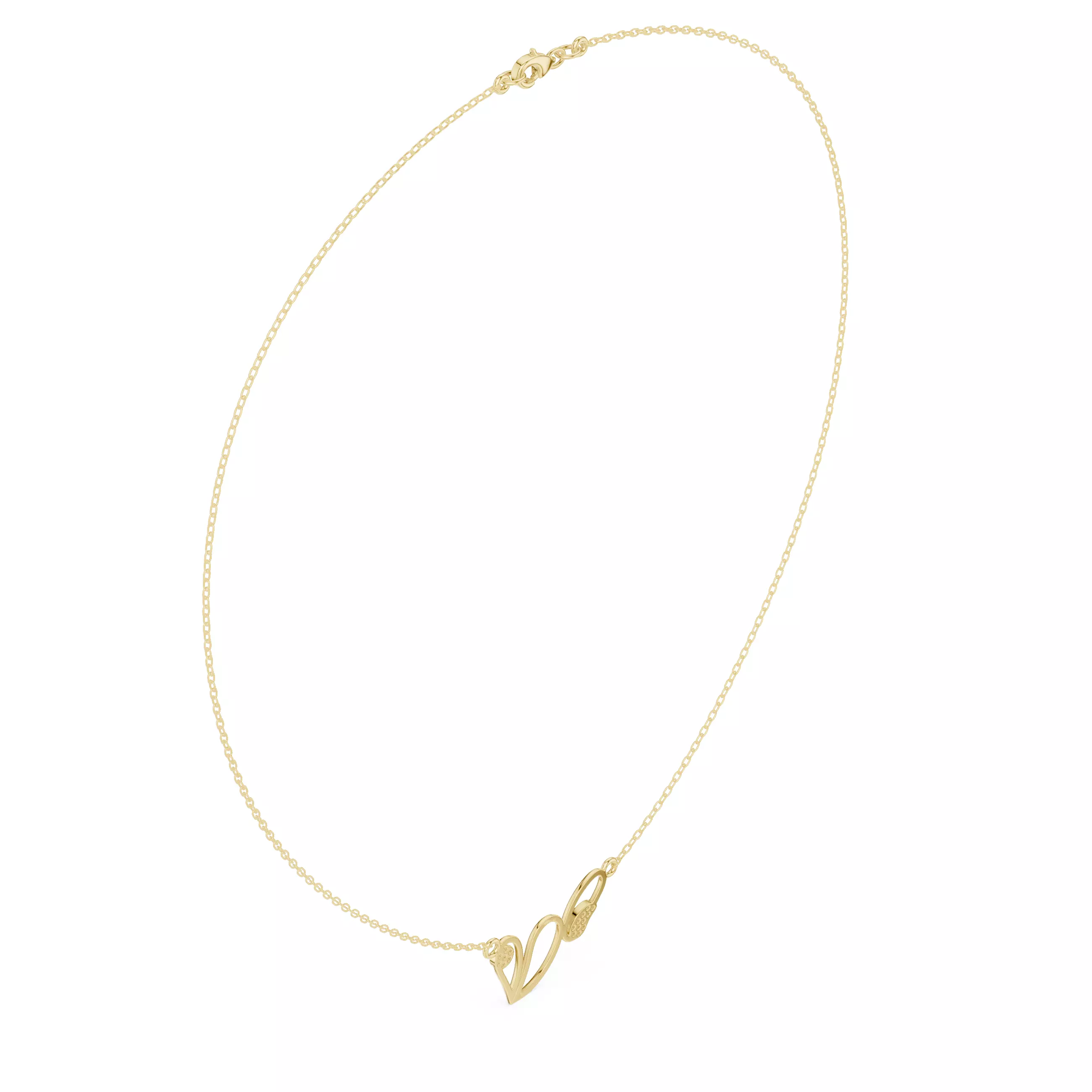 Heart And Oval Shape Pendant For A Necklace 3DM STL Video 3D print model_8