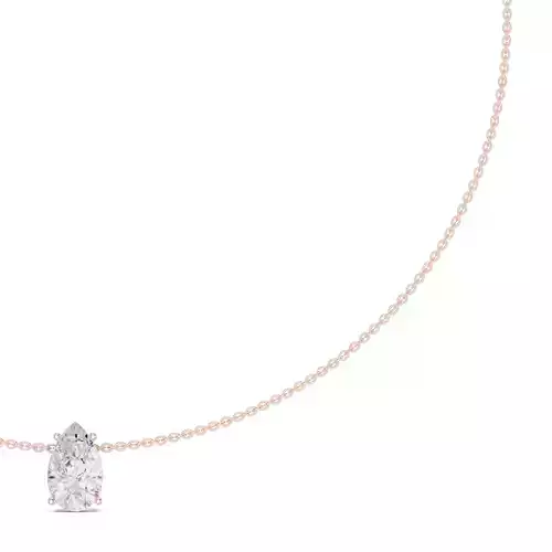 Pear Cut Solitaire Pendant For A Necklace 3DM STL Video