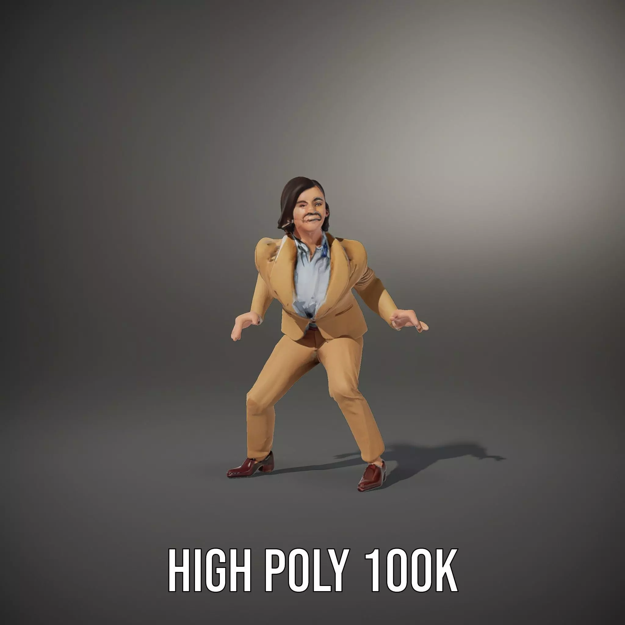 Businesswoman Model Pack with Arms Open Gesture Low-poly 3D model_29
