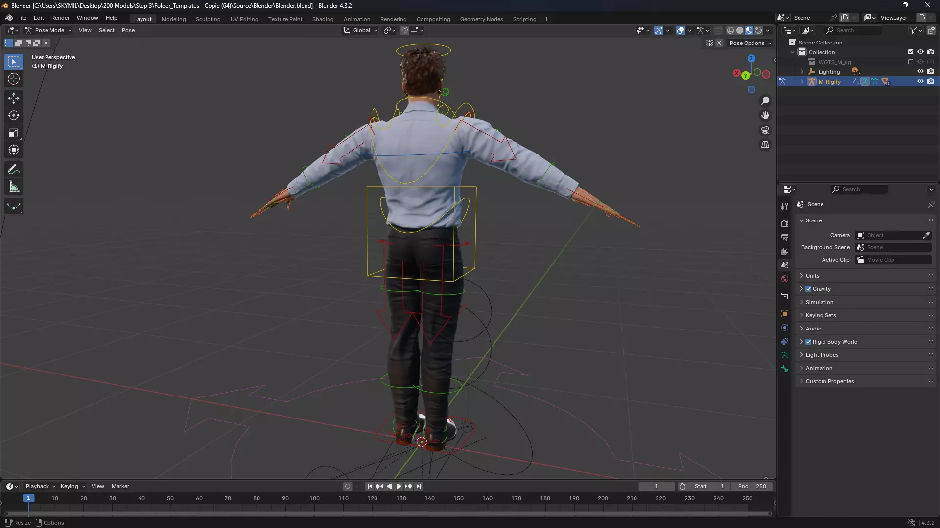 Handsome Businessman 3D Character Smart Low-poly 3D model_14