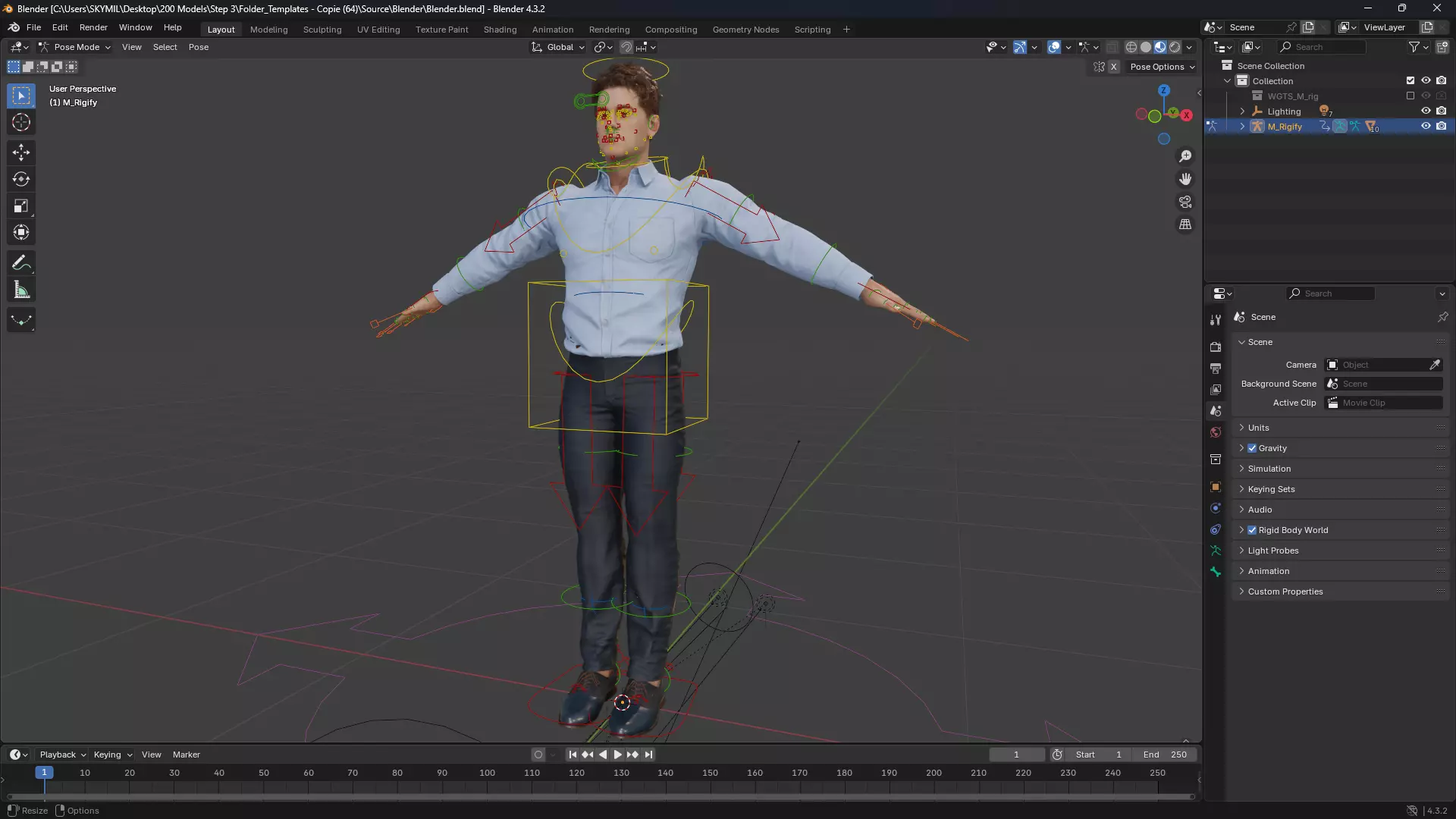 Handsome Businessman 3D Character Smart Low-poly 3D model_13