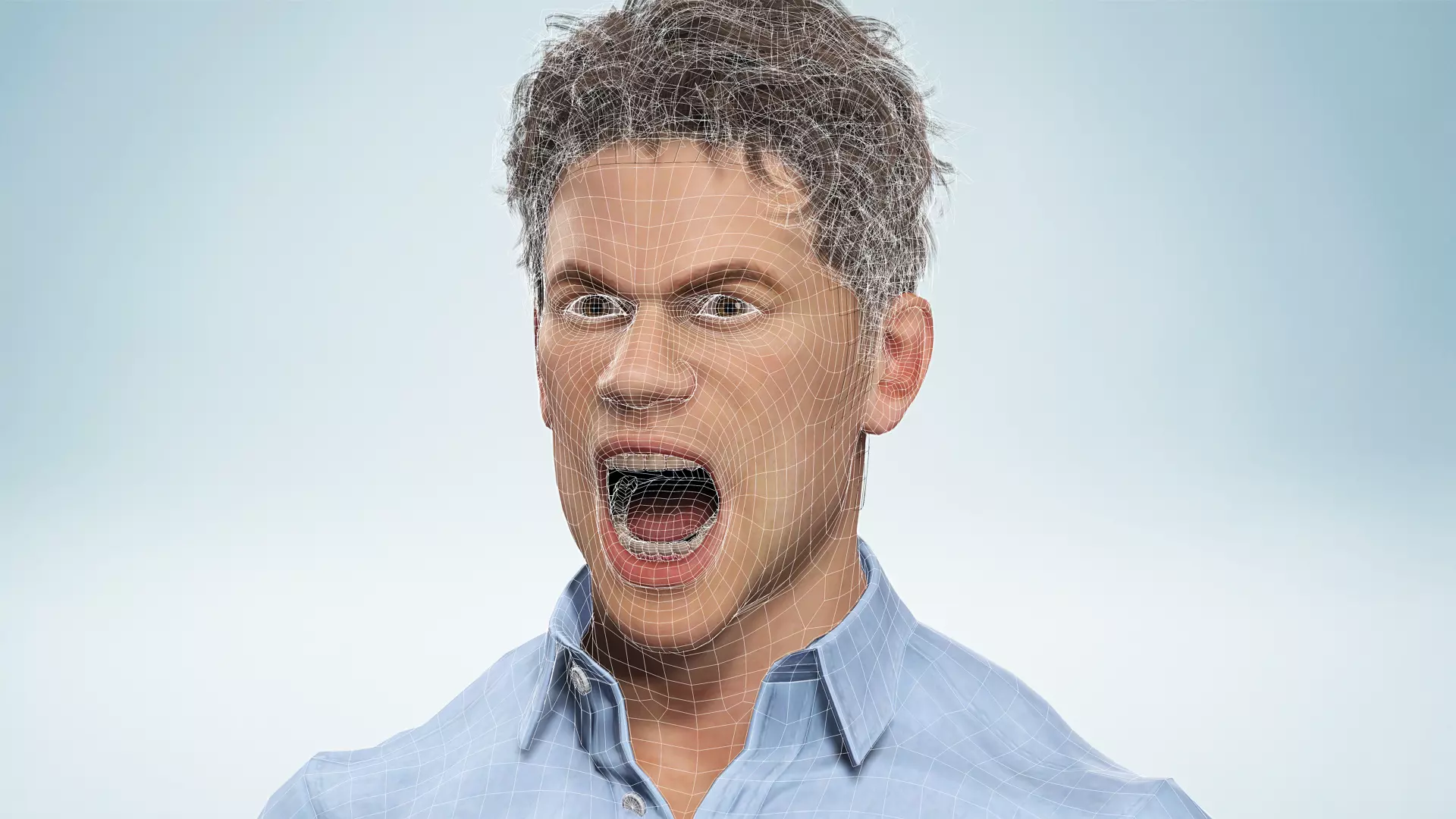 Handsome Businessman 3D Character Smart Low-poly 3D model_26