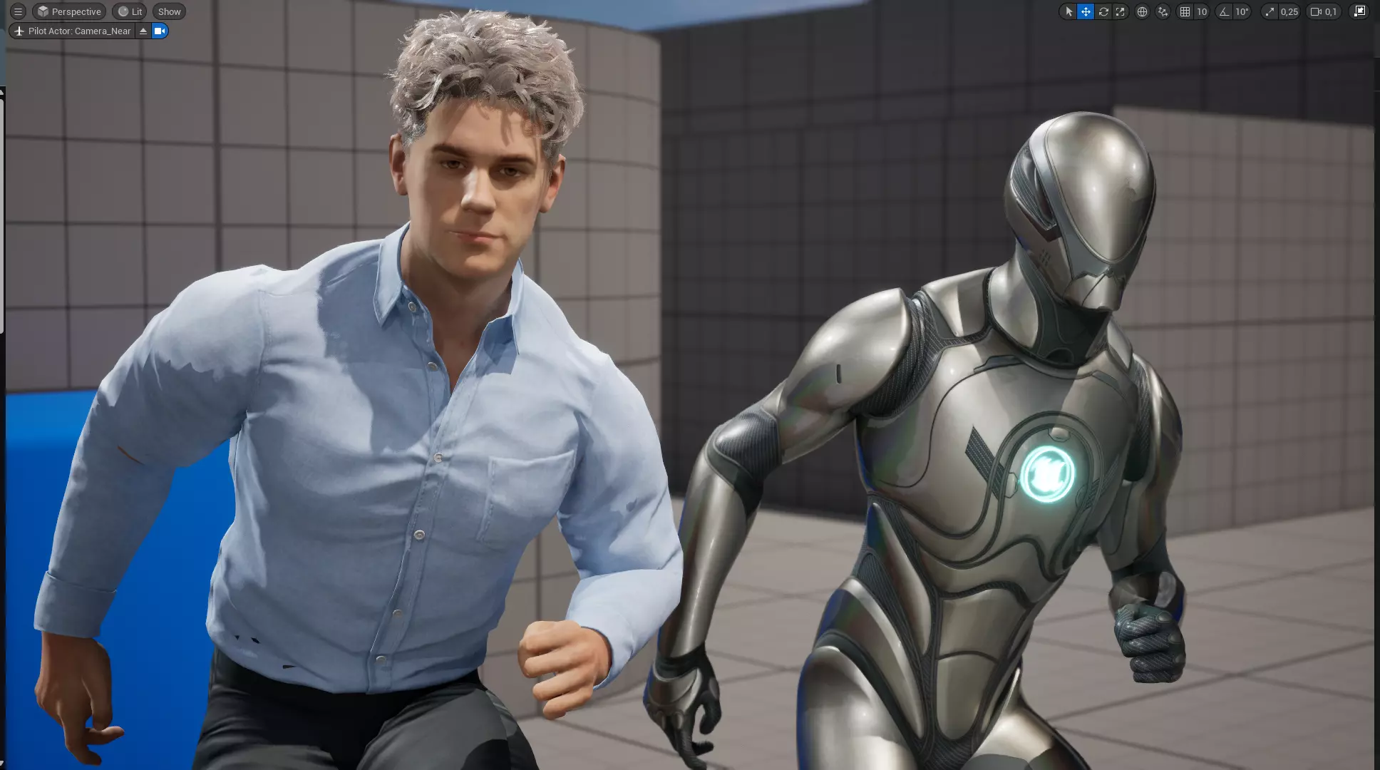 Handsome Businessman 3D Character Smart Low-poly 3D model_21