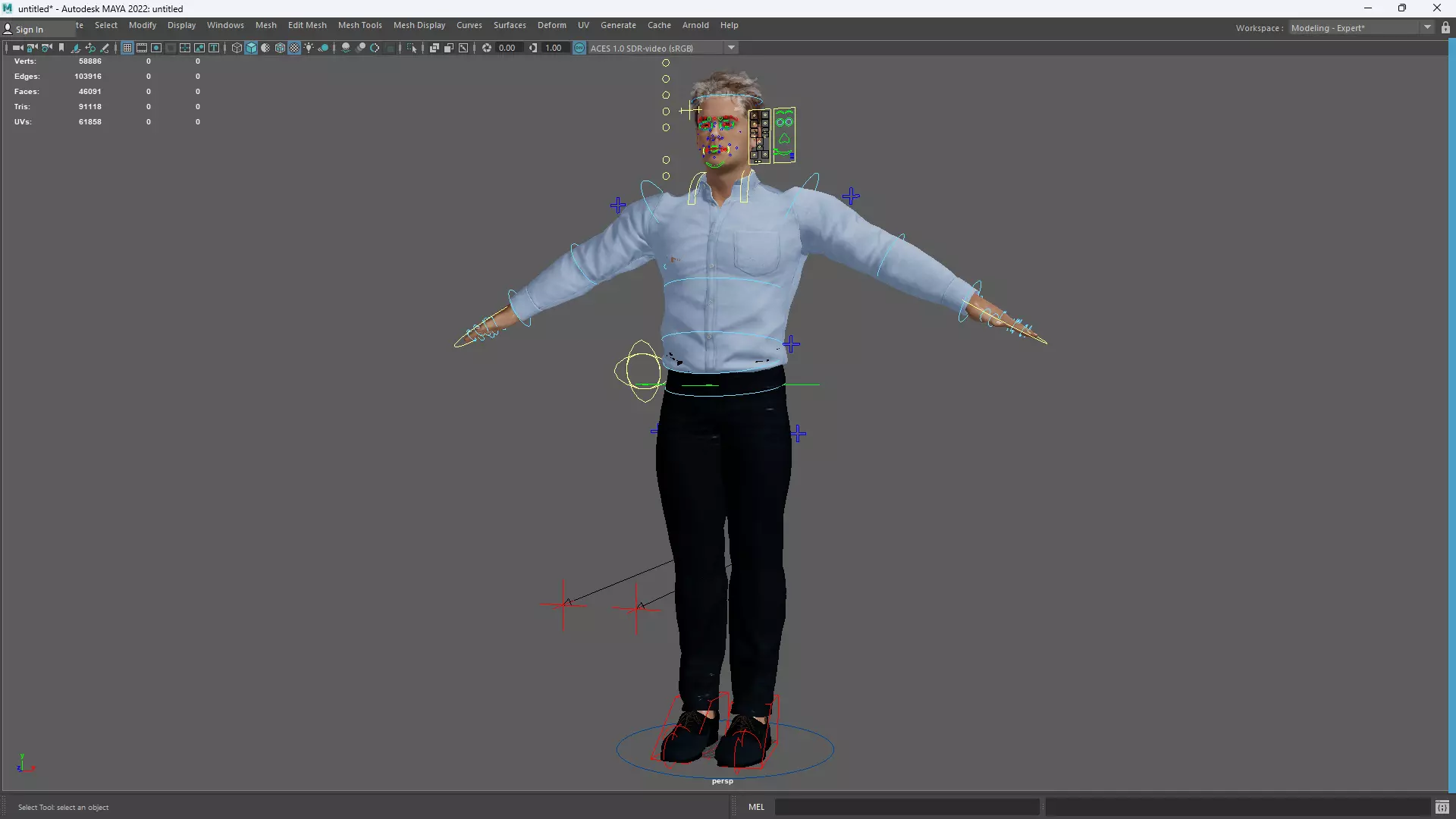 Handsome Businessman 3D Character Smart Low-poly 3D model_16