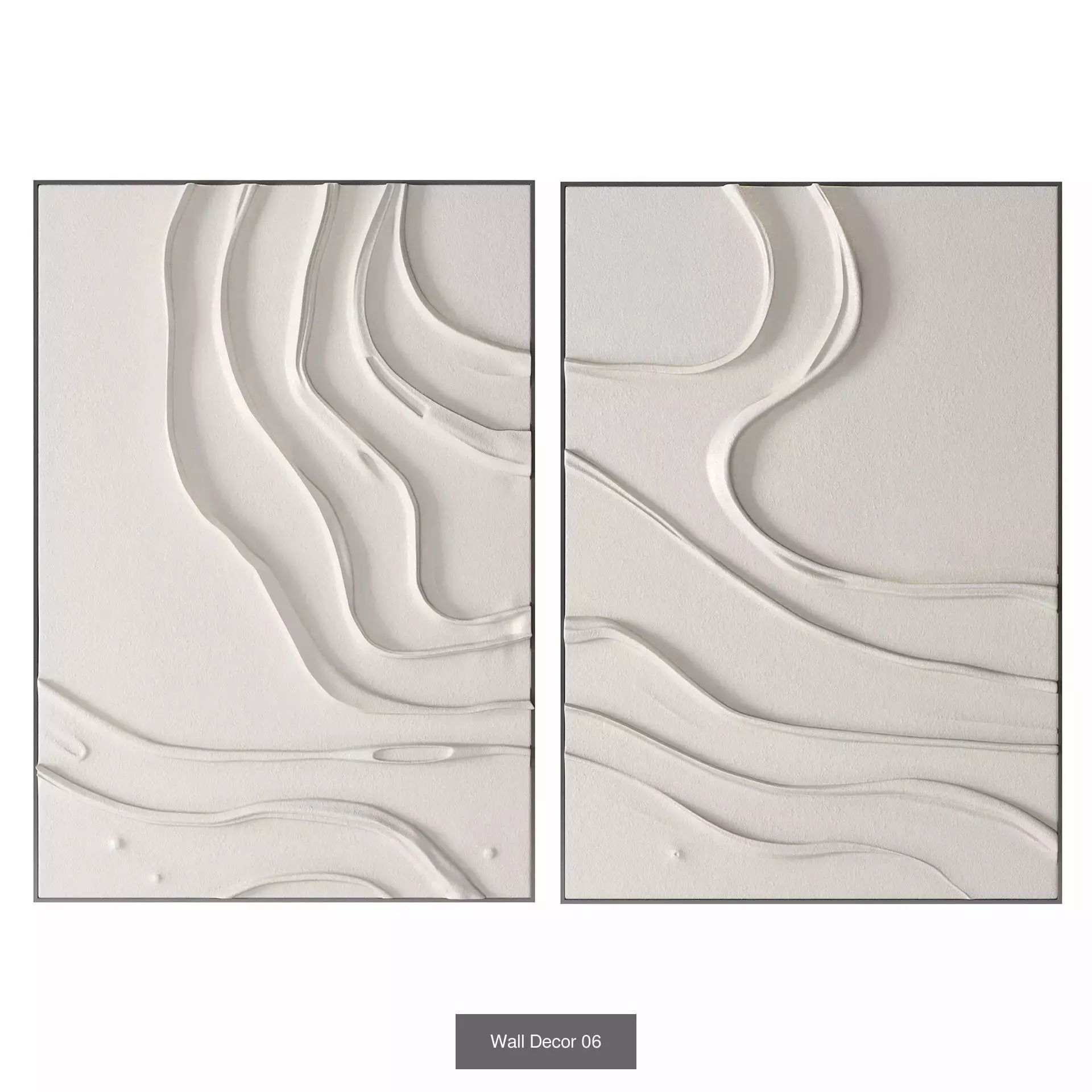 Wall Decor Set 01 3D Model Collection_11