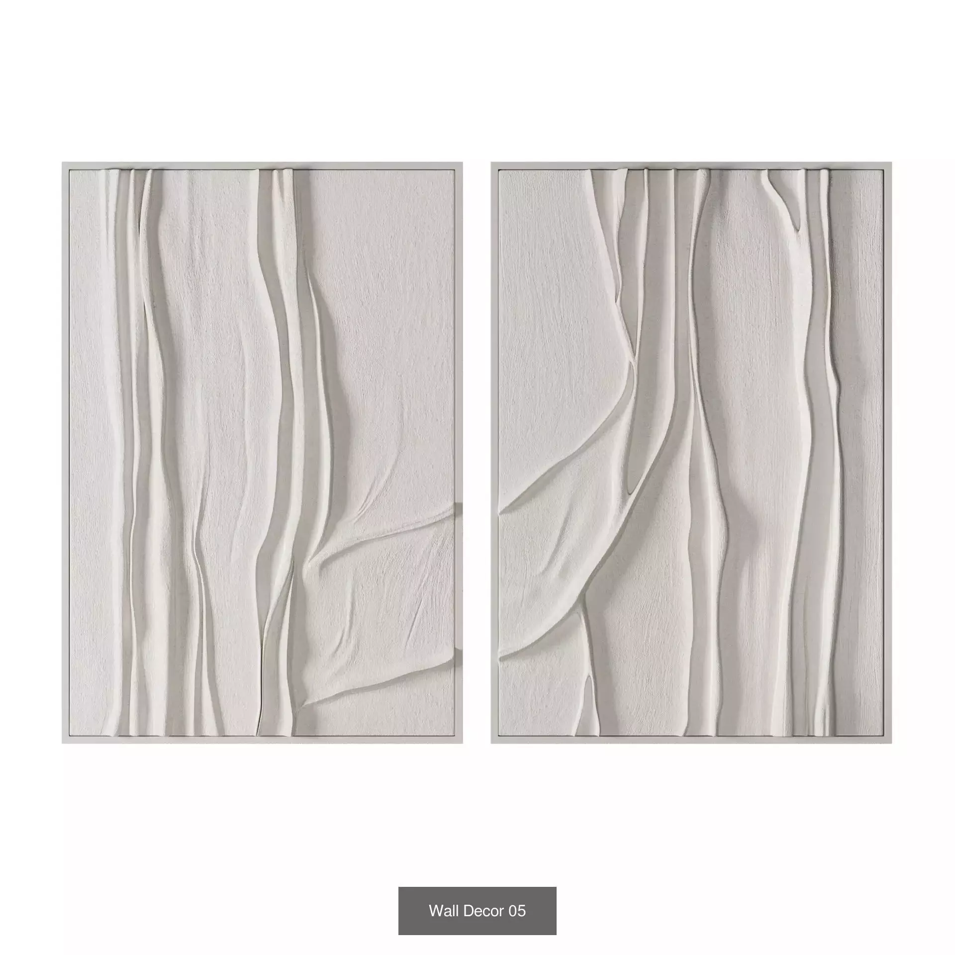 Wall Decor Set 01 3D Model Collection_9