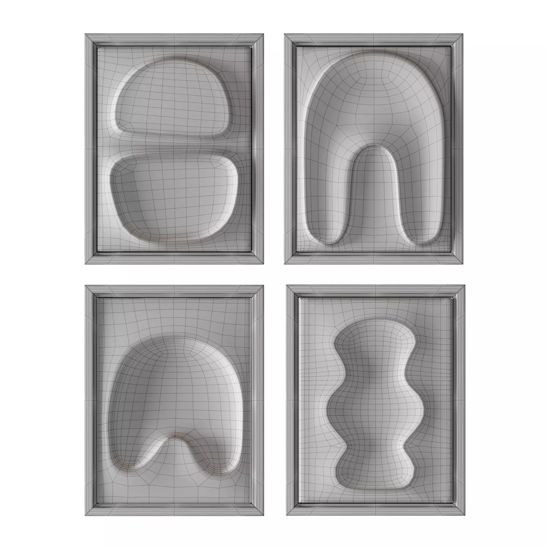 Wall Decor Set 01 3D Model Collection_28