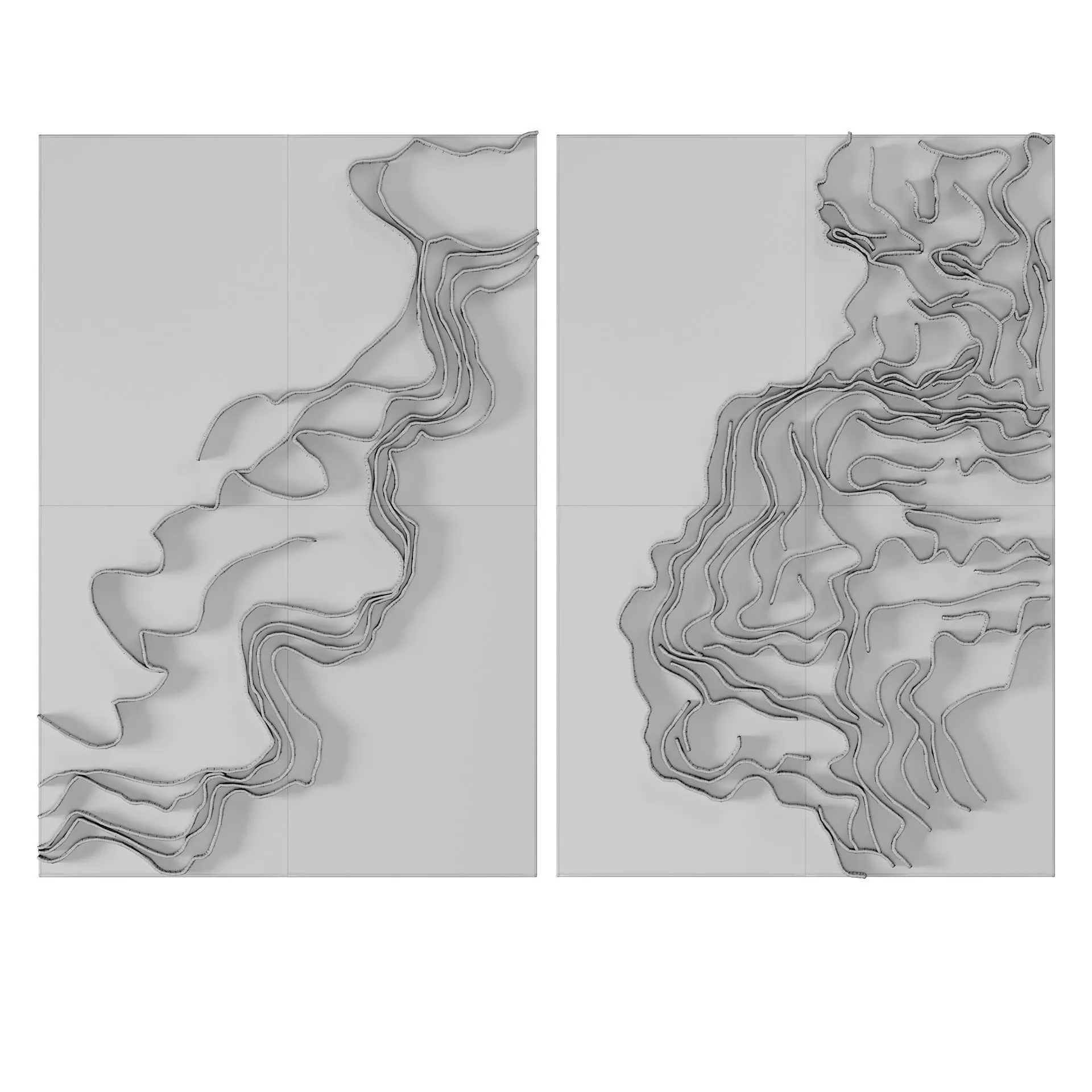 Wall Decor Set 01 3D Model Collection_26