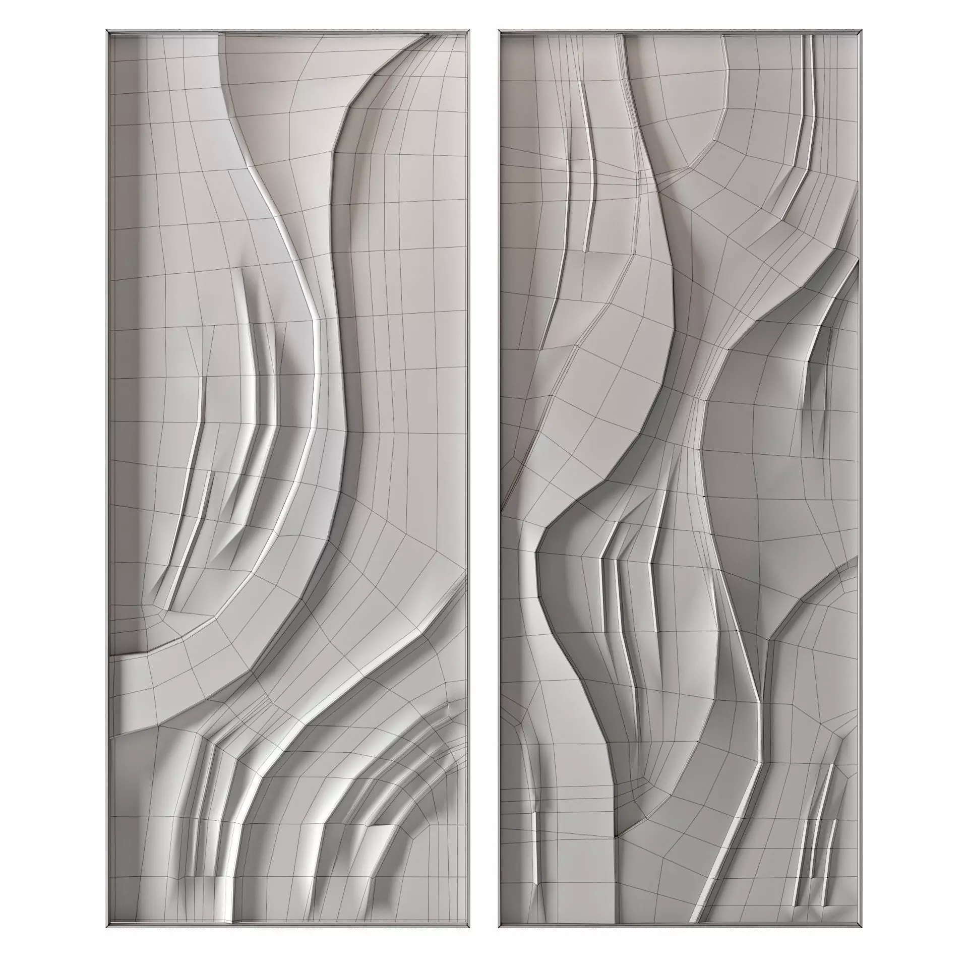 Wall Decor Set 01 3D Model Collection_12