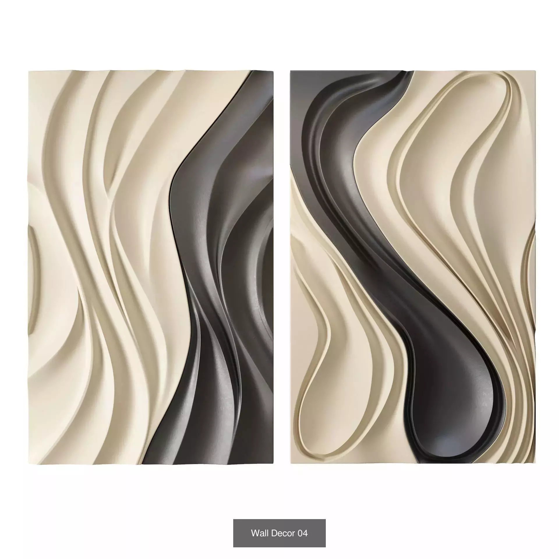 Wall Decor Set 01 3D Model Collection_7