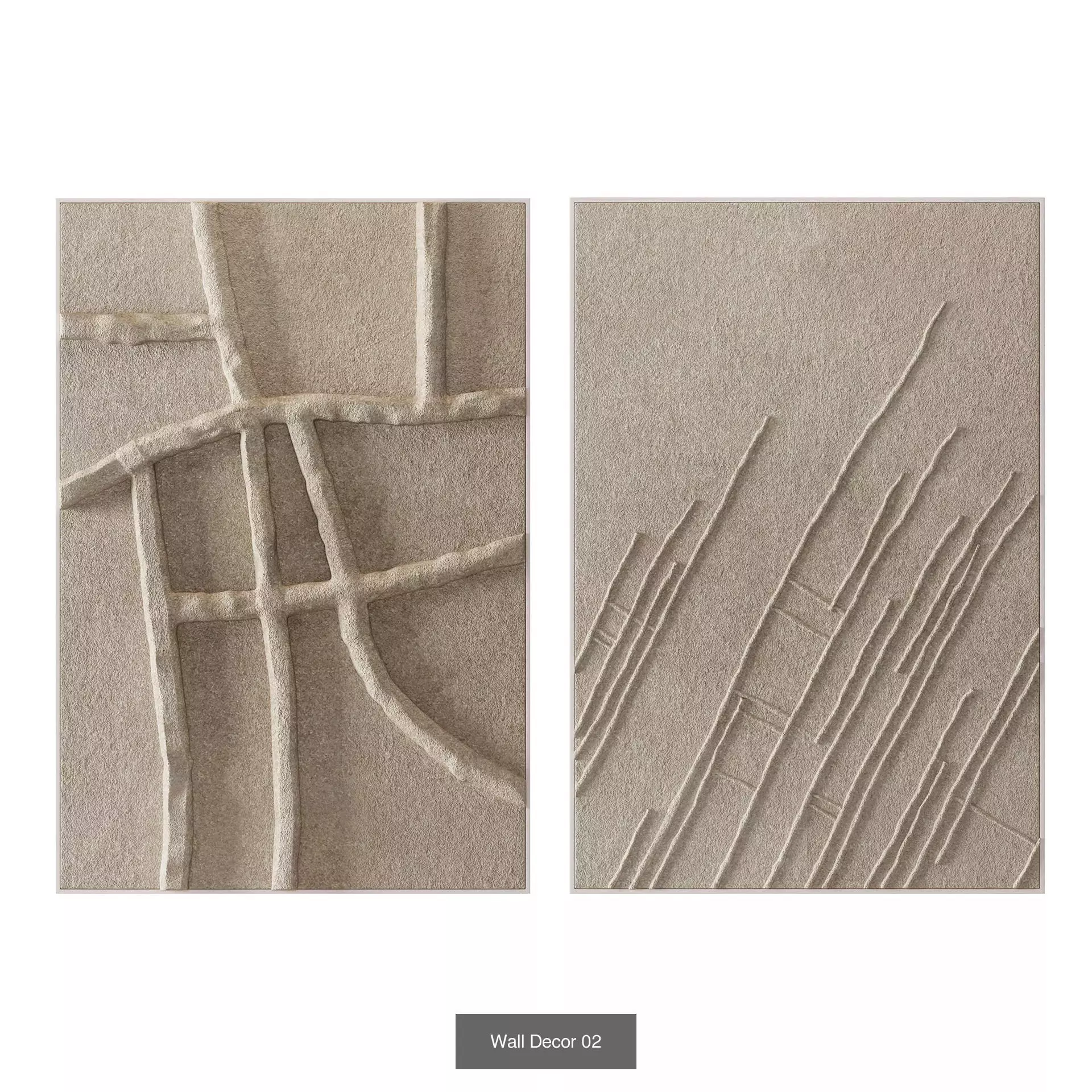 Wall Decor Set 01 3D Model Collection_3