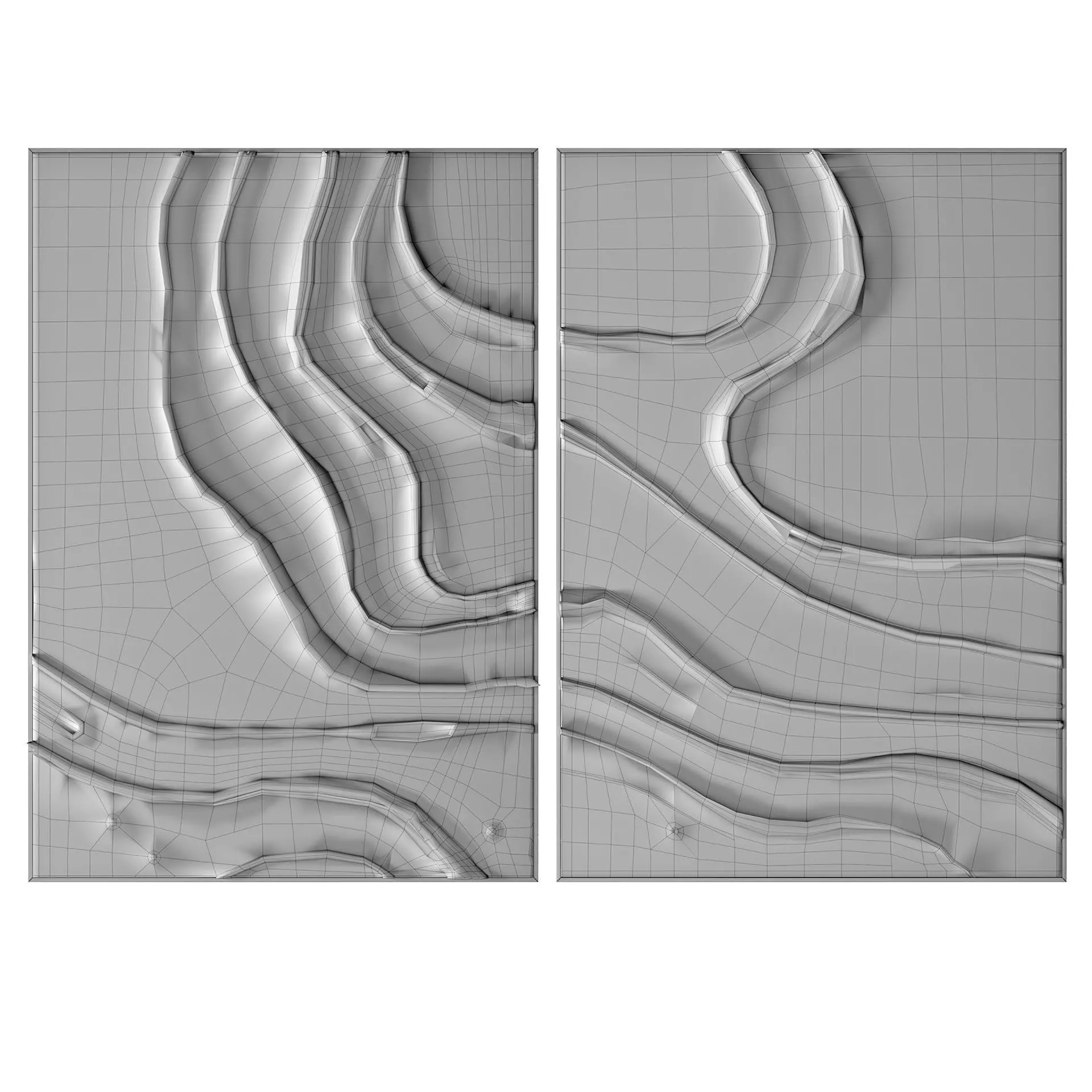 Wall Decor Set 01 3D Model Collection_22