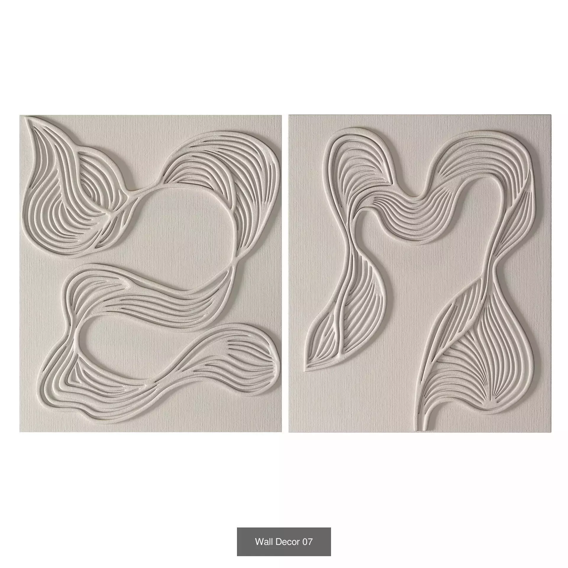 Wall Decor Set 01 3D Model Collection_13